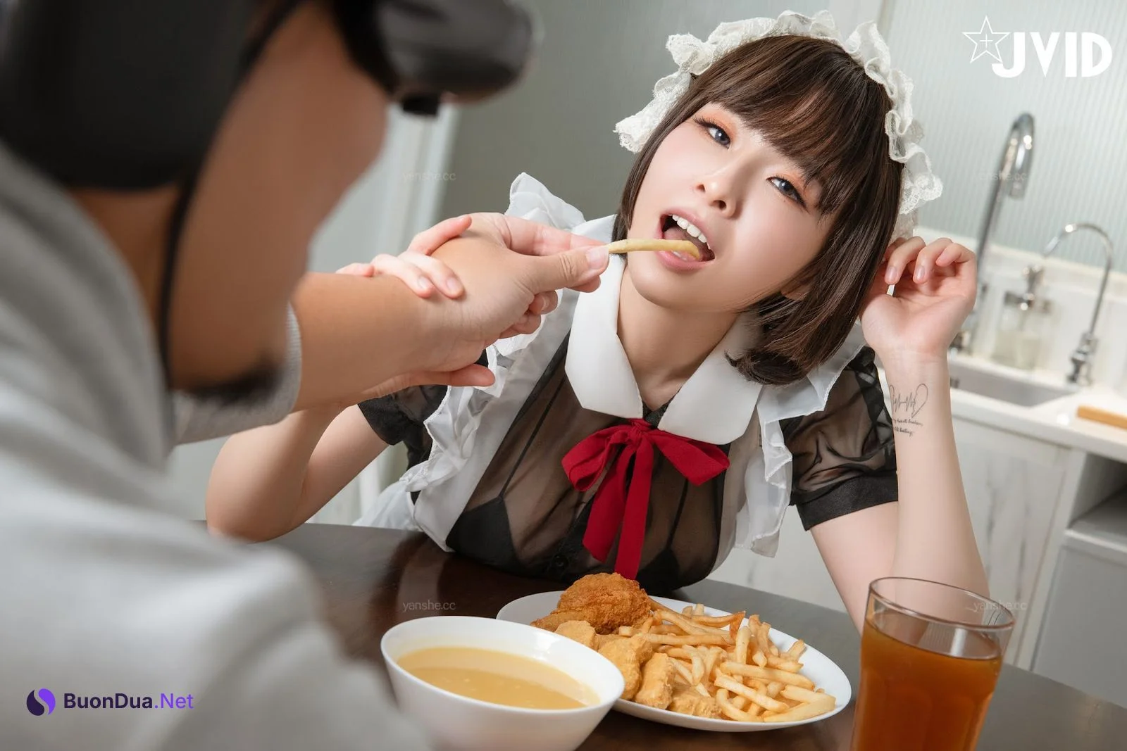[JVID] 黎菲兒 – 《元宇宙》-巨乳女仆，挑逗版 - 사진 2