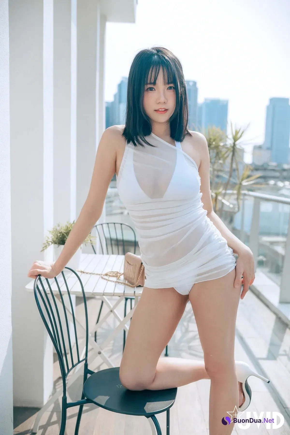 JVID Angela寶7 – 豪乳情婦の不倫旅行－寶七🫦跪舔肉棒的色色拜金萌妹🔥靈巧的舌頭舔來舔去😈 Set.01 - Photo 16