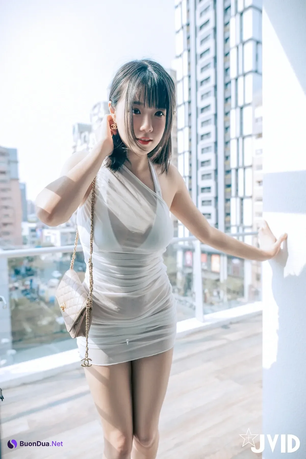 JVID Angela寶7 – 豪乳情婦の不倫旅行－寶七🫦跪舔肉棒的色色拜金萌妹🔥靈巧的舌頭舔來舔去😈 Set.01 - Photo 18