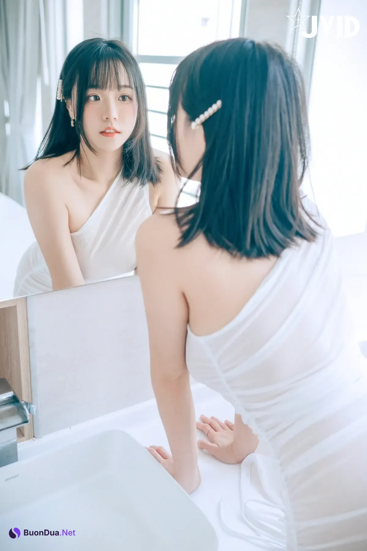 JVID Angela寶7 – 豪乳情婦の不倫旅行－寶七🫦跪舔肉棒的色色拜金萌妹🔥靈巧的舌頭舔來舔去😈 Set.02 - Photo 19