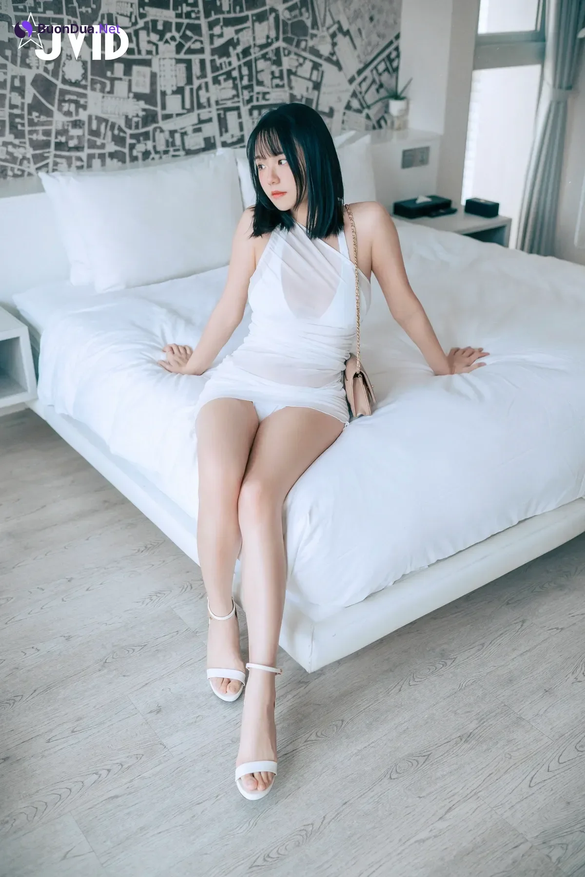 JVID Angela寶7 – 豪乳情婦の不倫旅行－寶七🫦跪舔肉棒的色色拜金萌妹🔥靈巧的舌頭舔來舔去😈 Set.02 - Photo 2