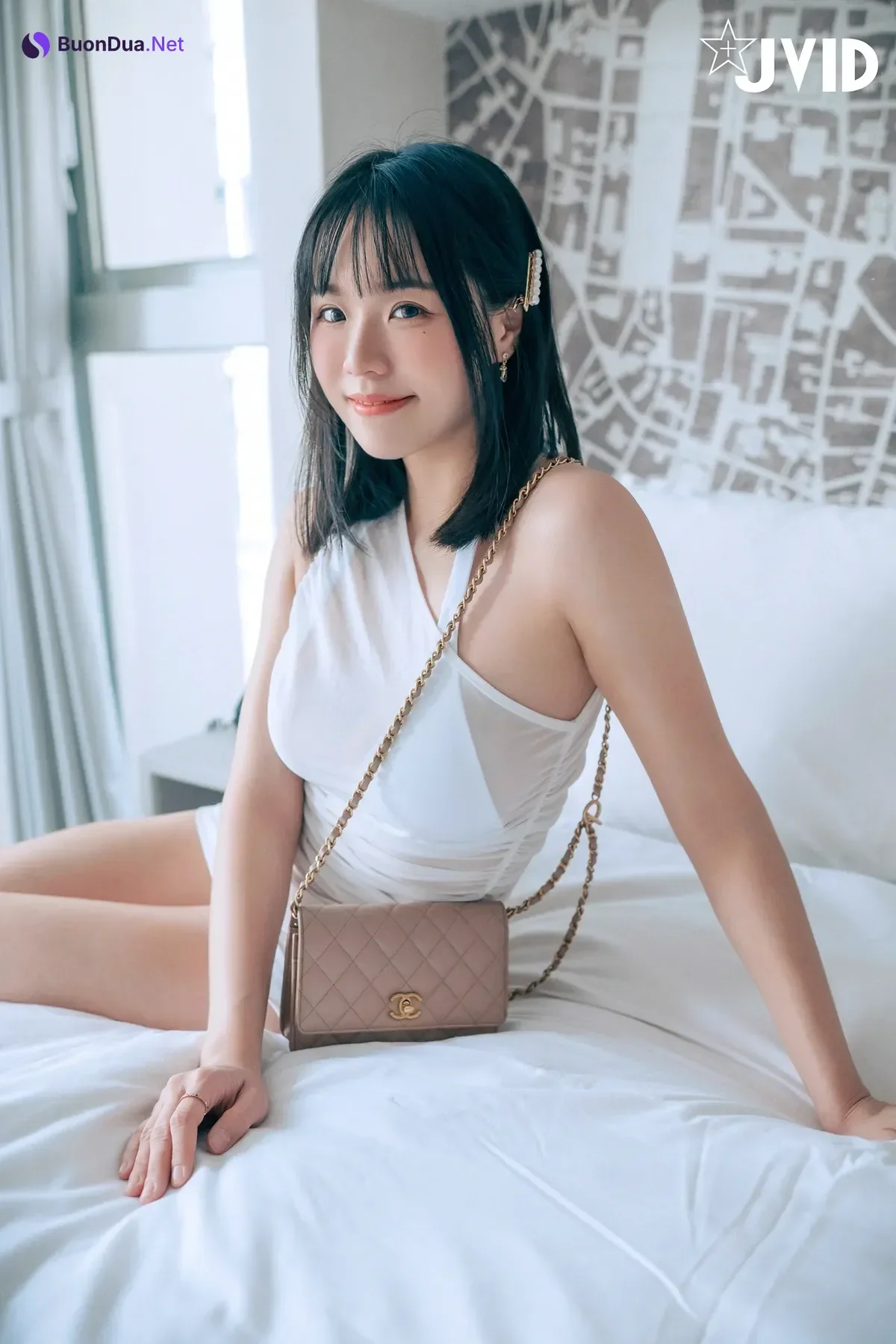 JVID Angela寶7 – 豪乳情婦の不倫旅行－寶七🫦跪舔肉棒的色色拜金萌妹🔥靈巧的舌頭舔來舔去😈 Set.02 - Photo 5