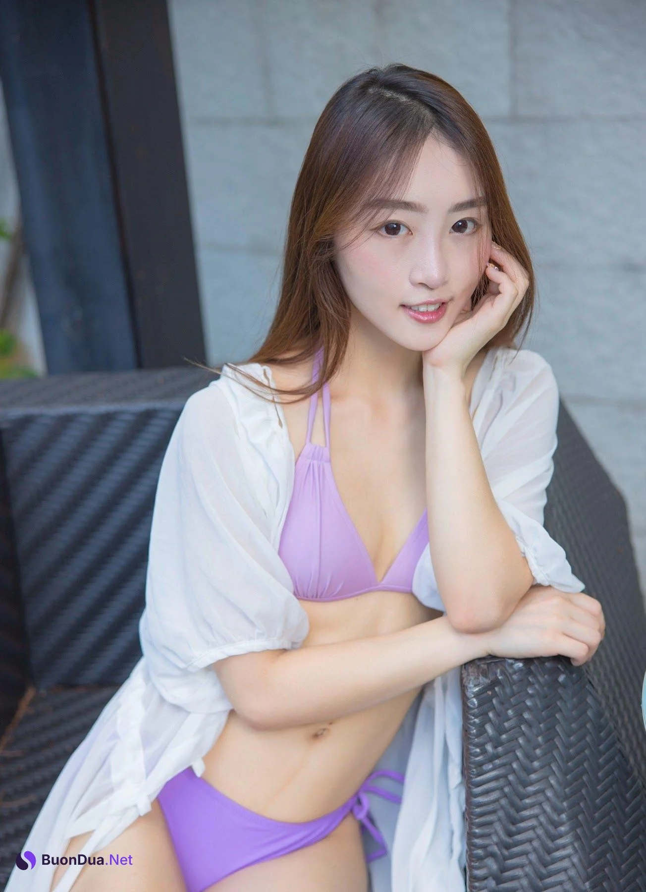 [JVID] Annie & 新人LinLin – 双美尻少女VILA泳池畔露出 - 사진 20