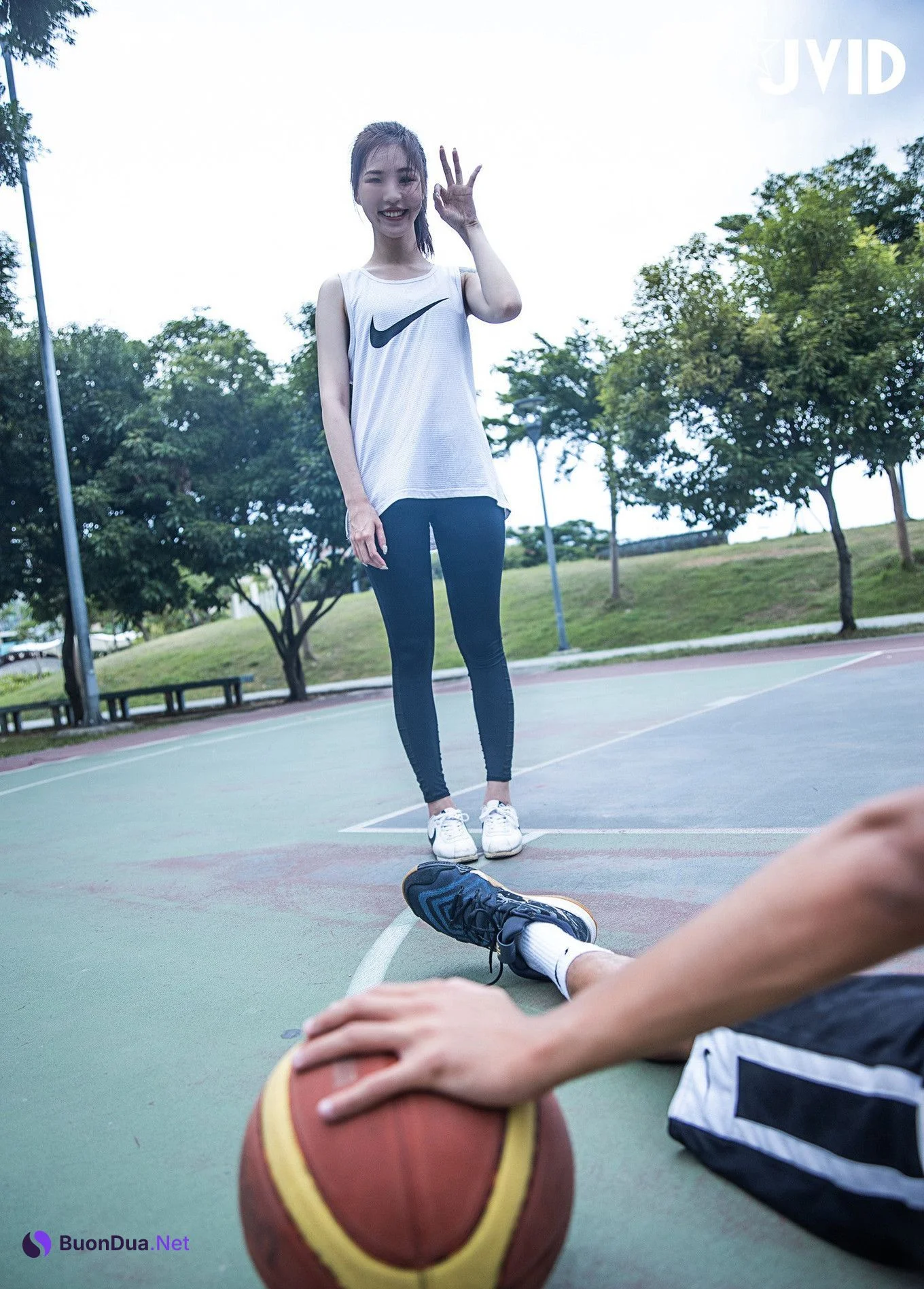 JVID Catlin 高校初恋女生-运动后Sex-約打籃球-卻被好友偷約去旅館 Set.01 - Photo 11