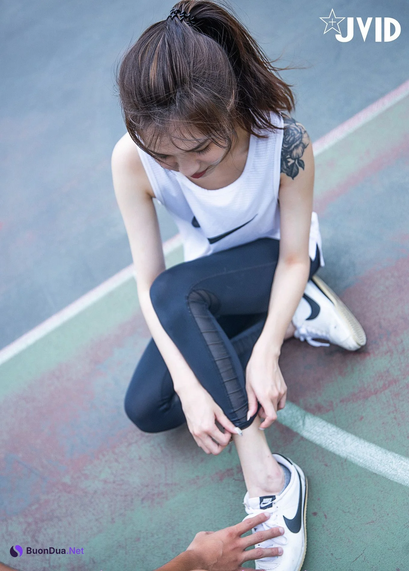 JVID Catlin 高校初恋女生-运动后Sex-約打籃球-卻被好友偷約去旅館 Set.01 - Photo 14