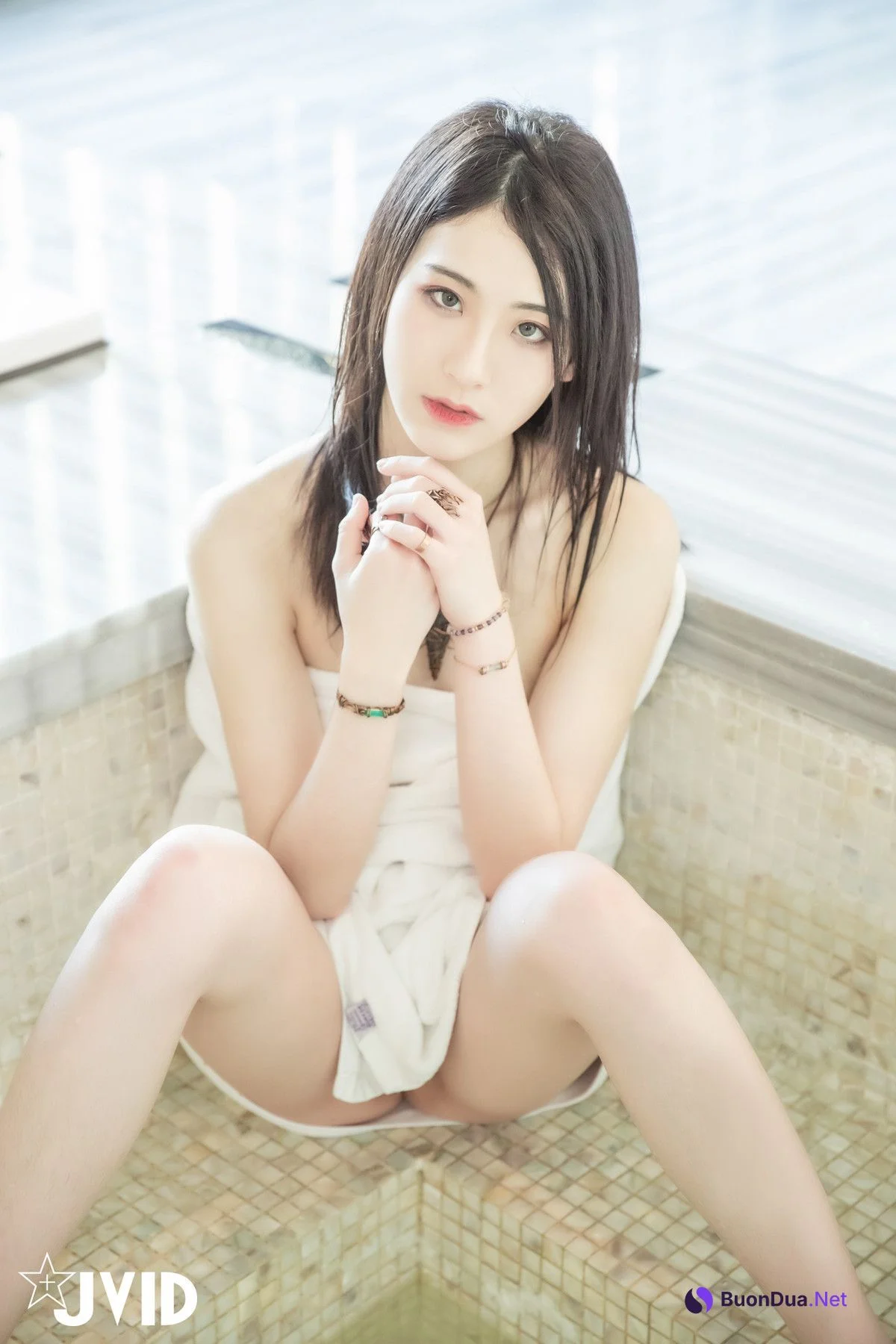 JVID精品 雪白美乳「阿黎」濕身、淋浴、裸泡無遮掩全露！ - Photo 17