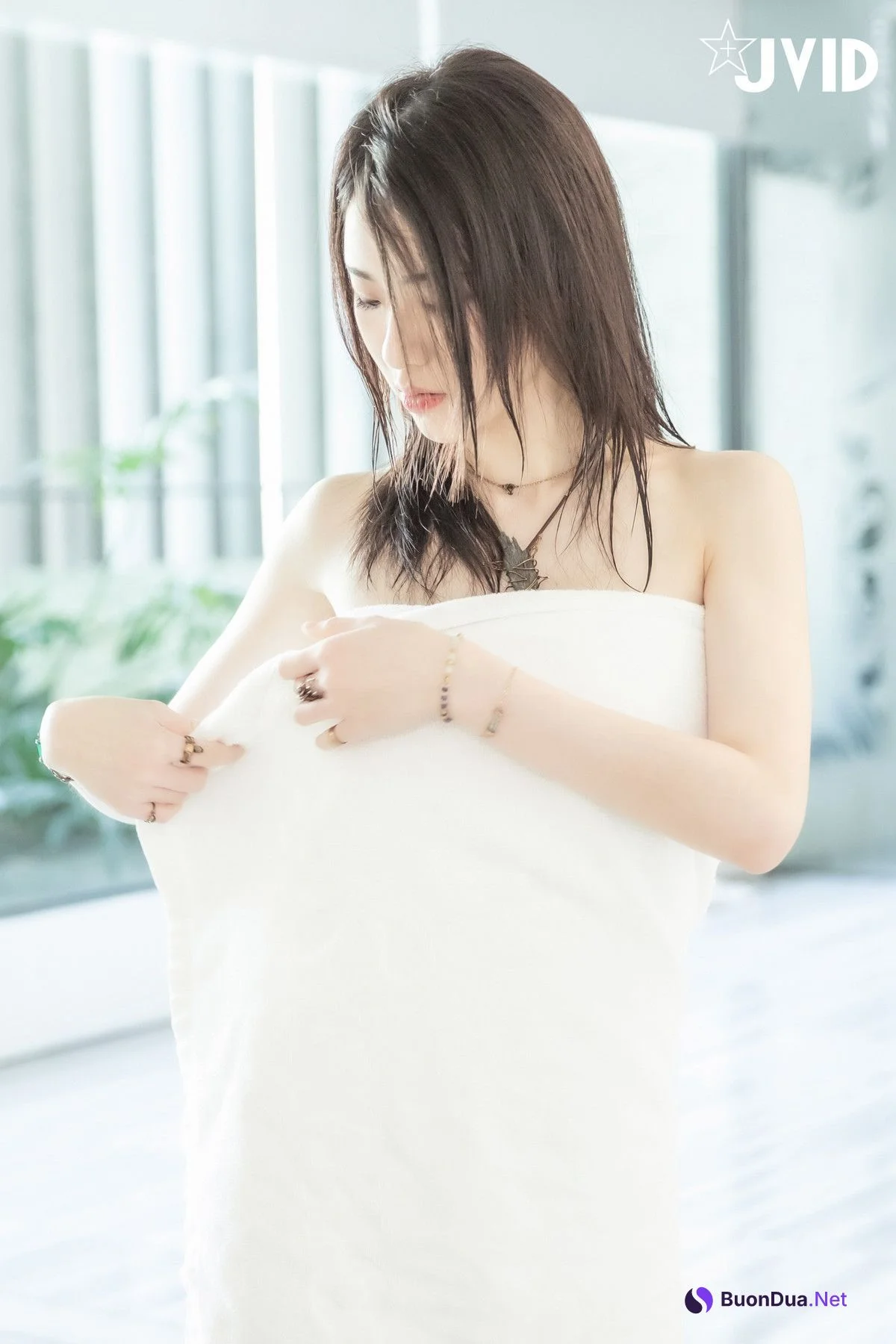 JVID精品 雪白美乳「阿黎」濕身、淋浴、裸泡無遮掩全露！ - Photo 7
