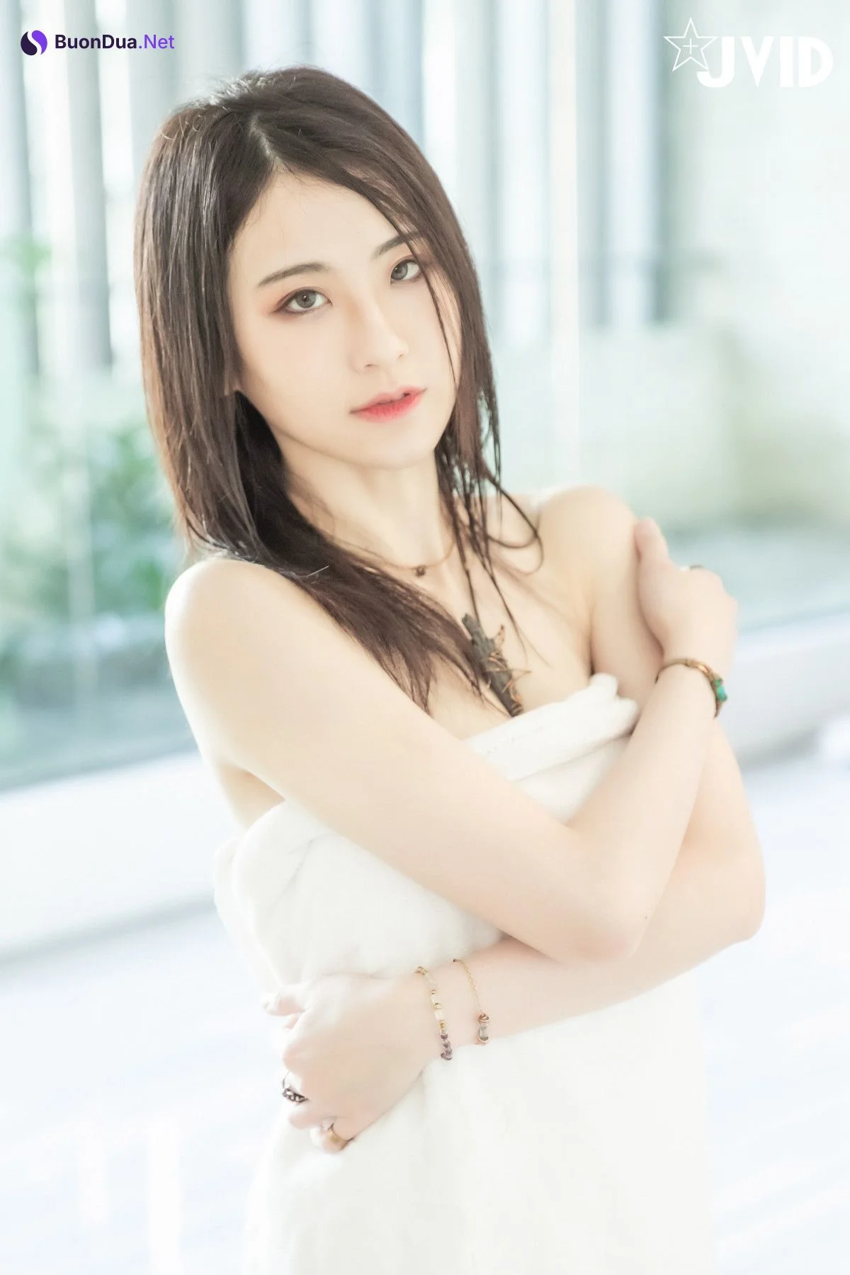 JVID精品 雪白美乳「阿黎」濕身、淋浴、裸泡無遮掩全露！ - Photo 8