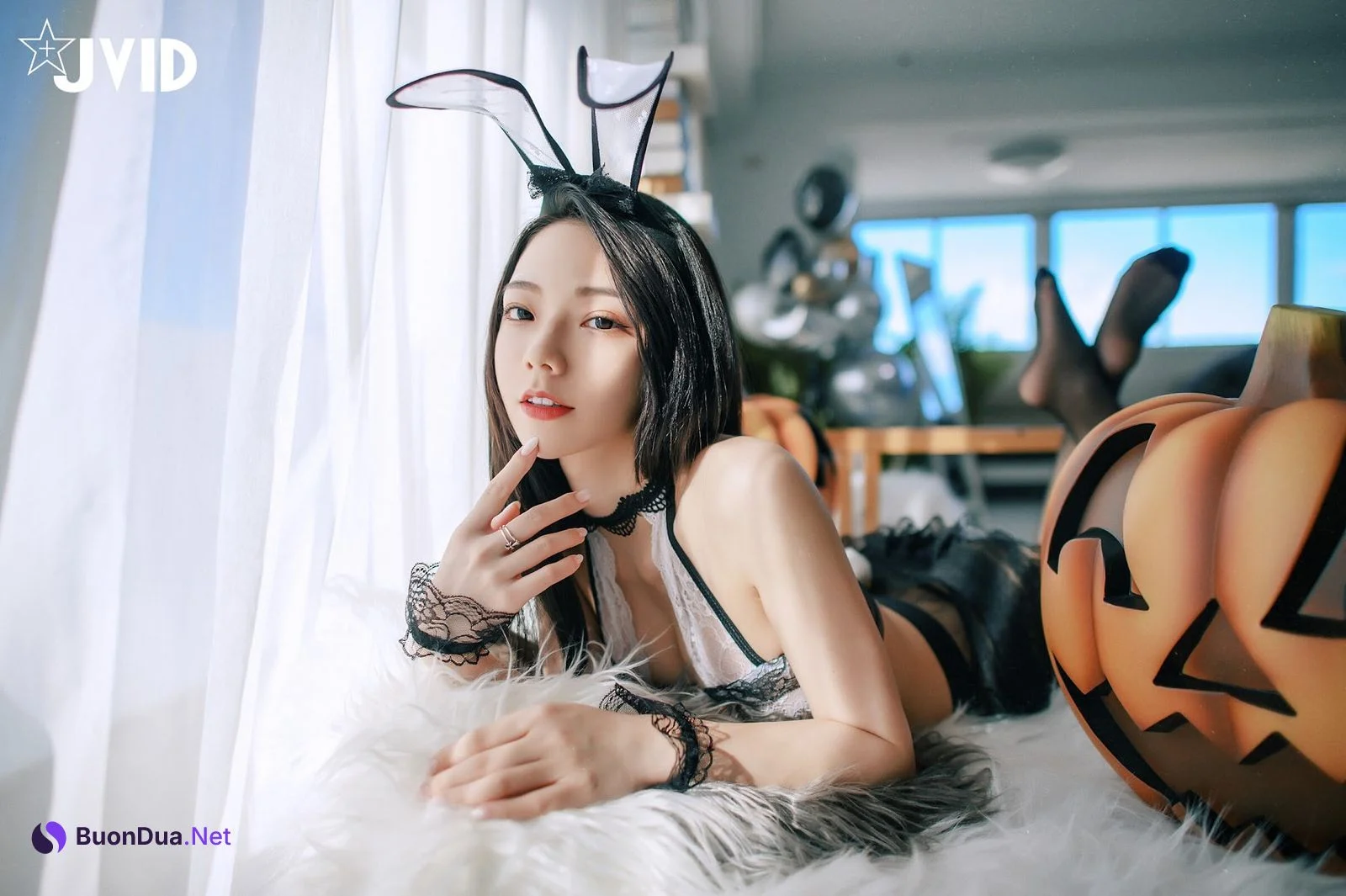 [JVID] 啾啾 – 学妹化身恶魔兔兔 - 사진 58