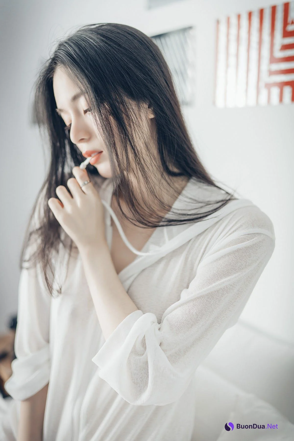 [JVID] 辰辰 – 午后阳光-透视连衣 - 사진 22