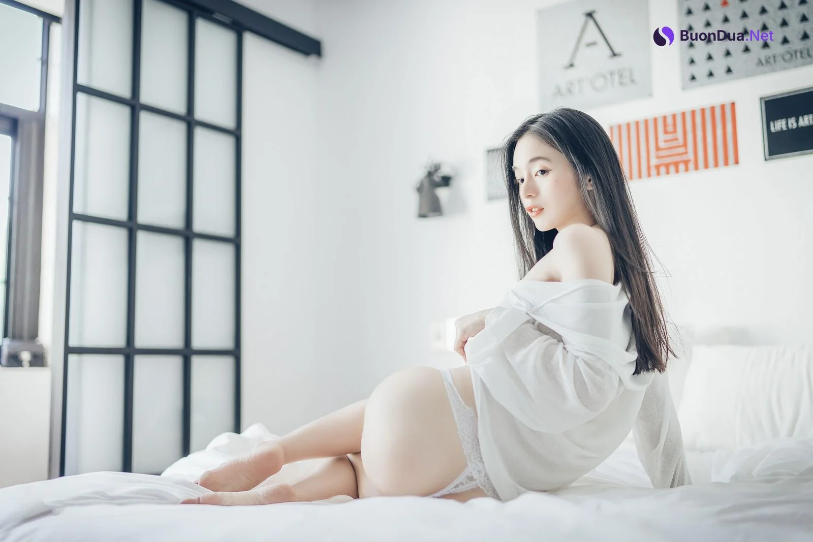 [JVID] 辰辰 – 午后阳光-透视连衣 - 사진 33