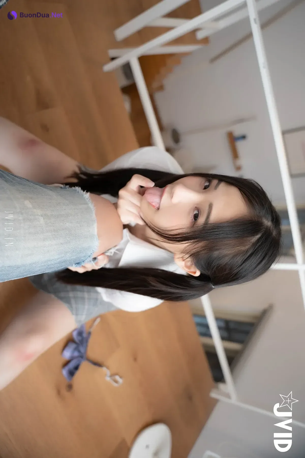 JVID 婕咪 Juice – {不能發出聲音}雙馬尾再次逆麟.又在學長胯下玩起來 - Photo 31