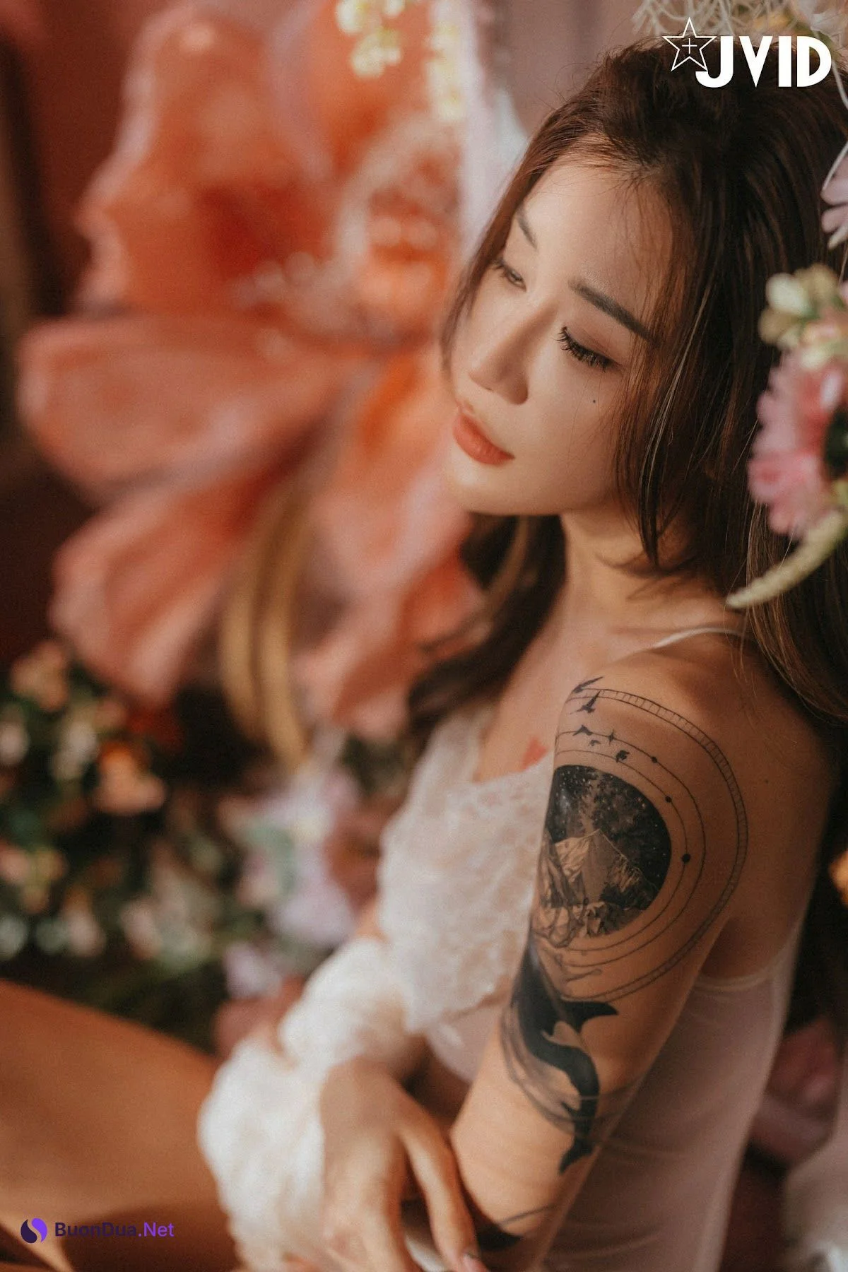 [JVID] Lara 雙囍 – 獨留的時光 與雙囍纏綿在浪漫花房的情緒與身體交流 - 사진 10