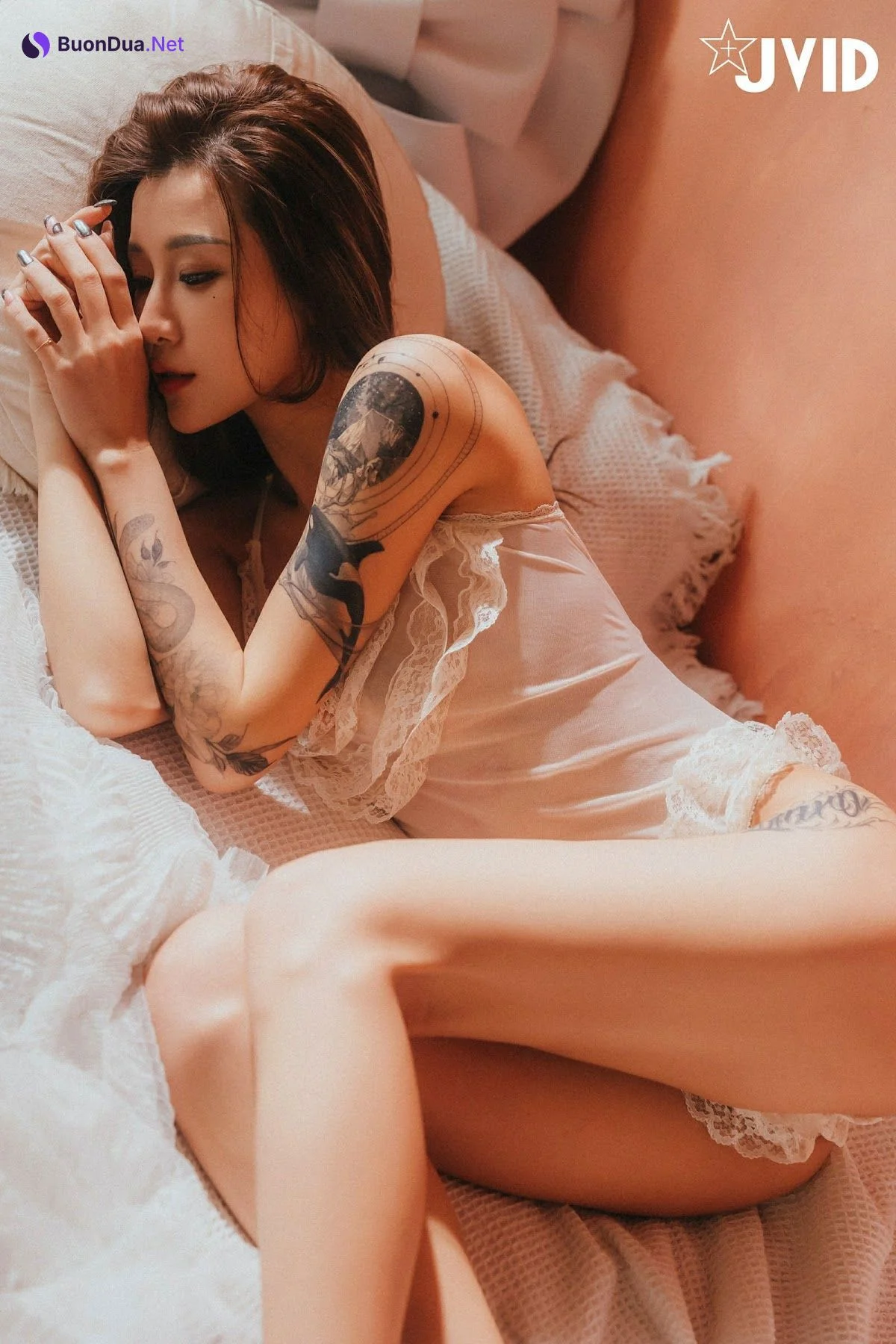 [JVID] Lara 雙囍 – 獨留的時光 與雙囍纏綿在浪漫花房的情緒與身體交流 - 사진 4