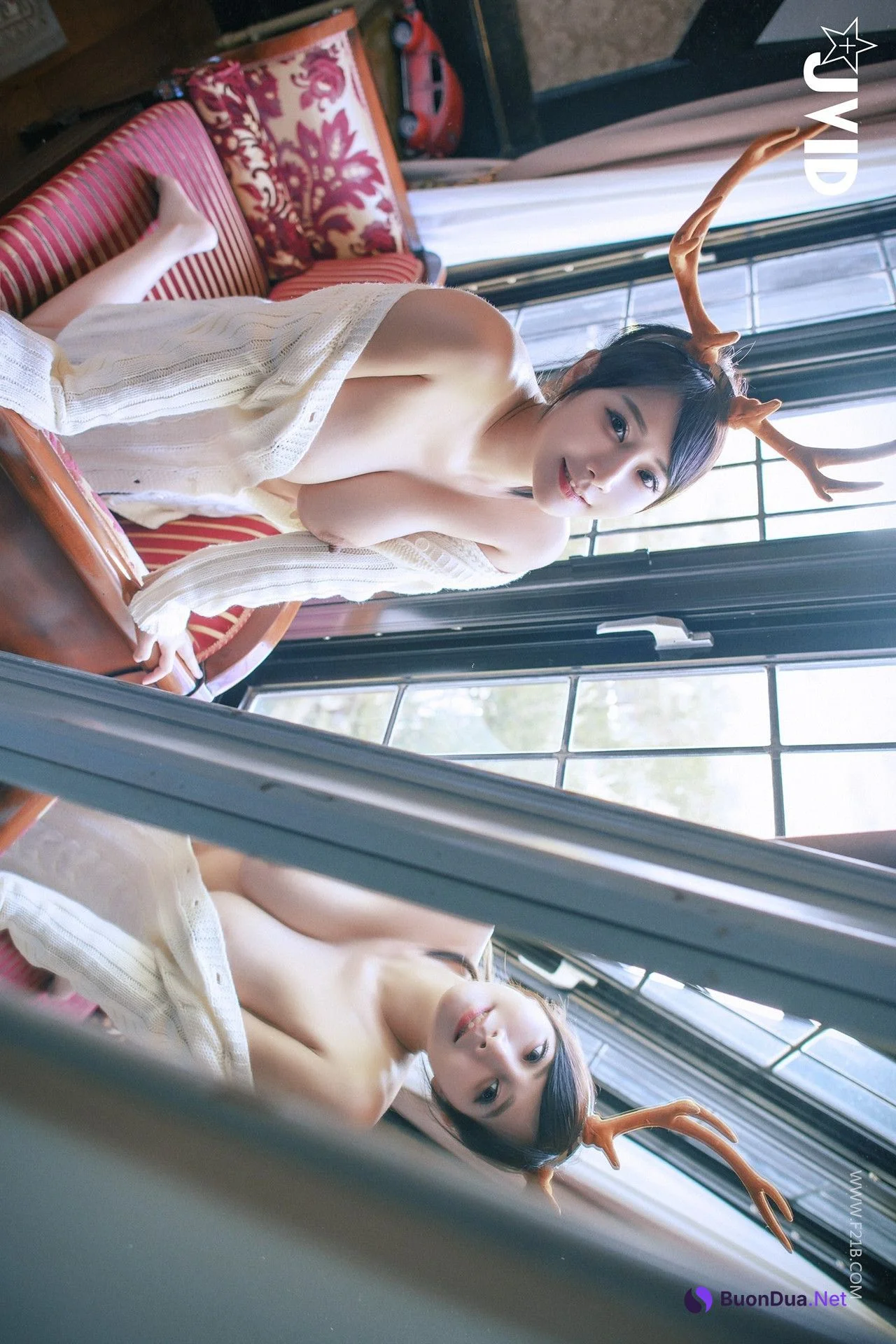 JVID Lele 樂樂 – 全輯上空無碼 巨乳校花 樂樂－鹿角loli的報恩！ Set.01 - Photo 7