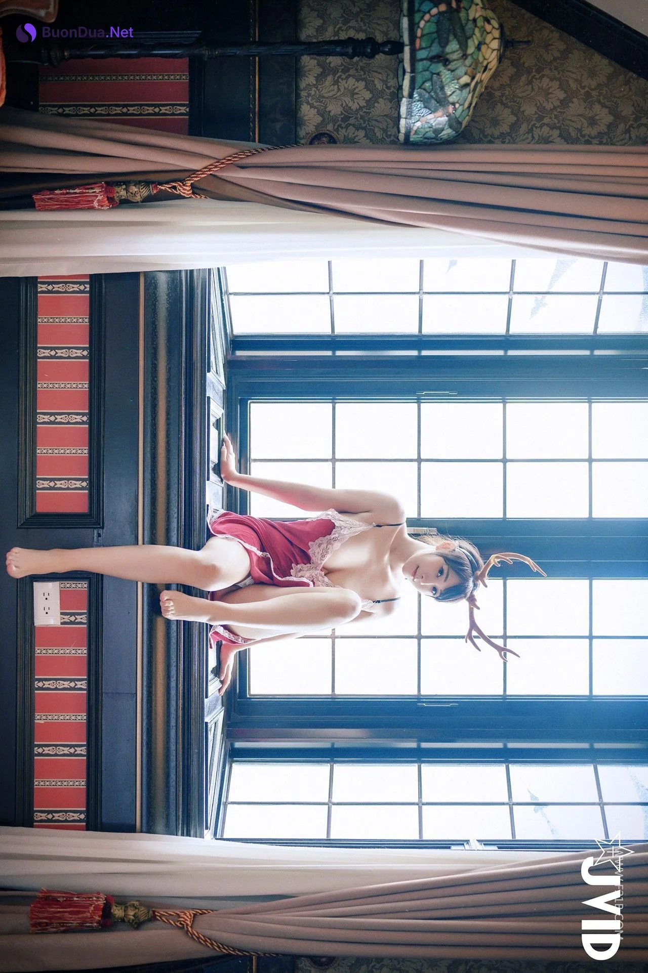 JVID Lele 樂樂 – 全輯上空無碼 巨乳校花 樂樂－鹿角loli的報恩！ Set.02 - Photo 17