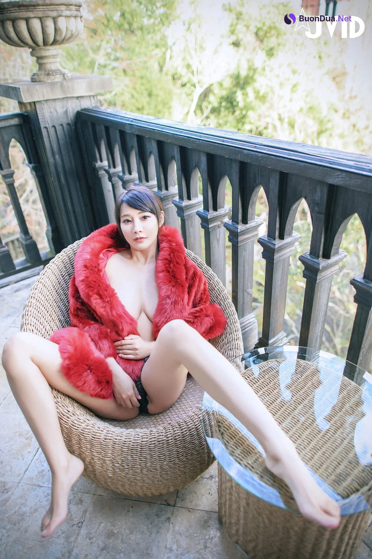 JVID Lele 樂樂 – 全輯上空無碼 巨乳校花 樂樂－鹿角loli的報恩！ Set.03 - Photo 13