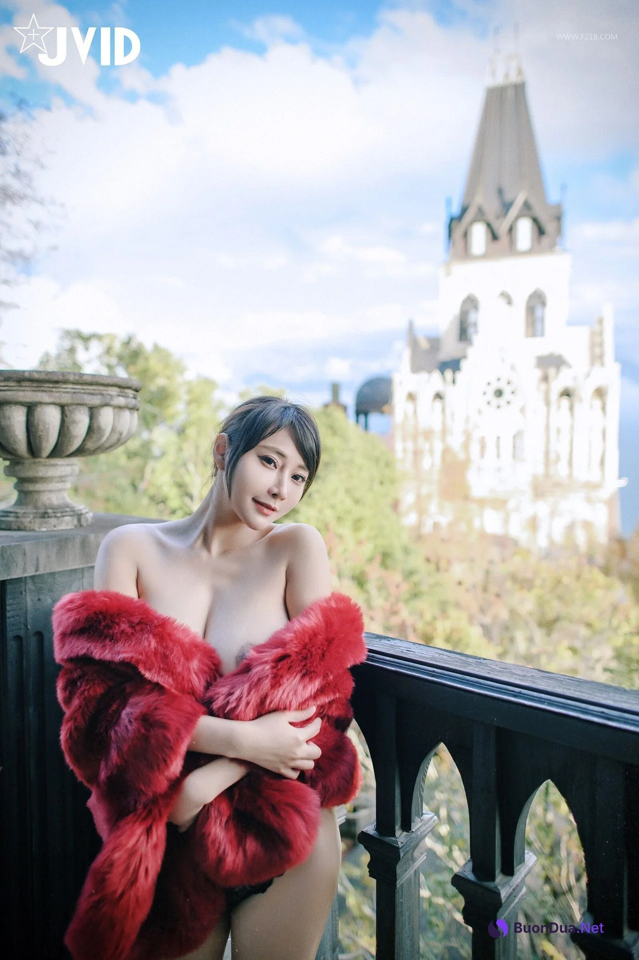 JVID Lele 樂樂 – 全輯上空無碼 巨乳校花 樂樂－鹿角loli的報恩！ Set.03 - Photo 14