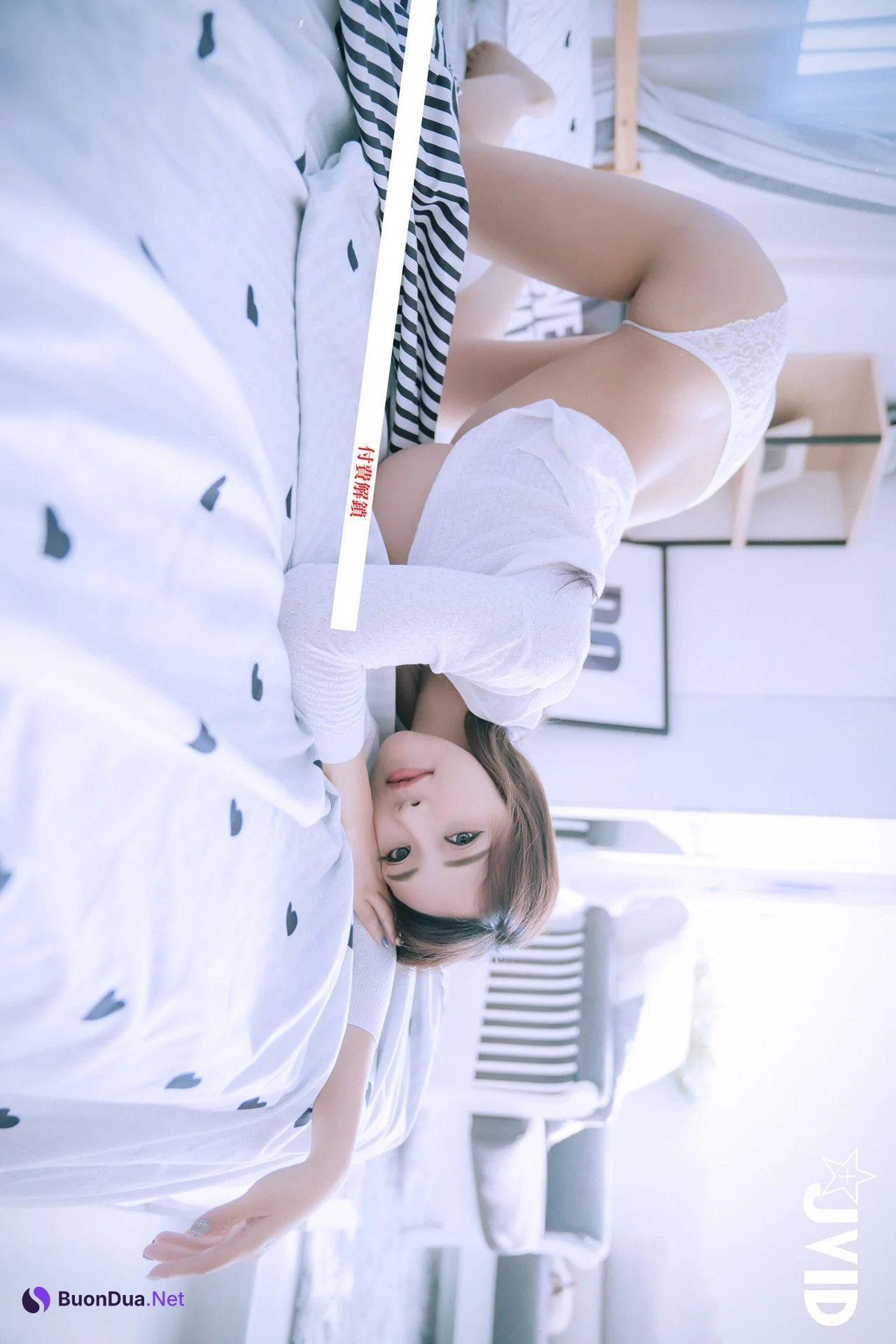 JVID Lele 樂樂 美巨乳樂樂最新力作，性感晨光，等你一起來滾床 Set.01 - Photo 17