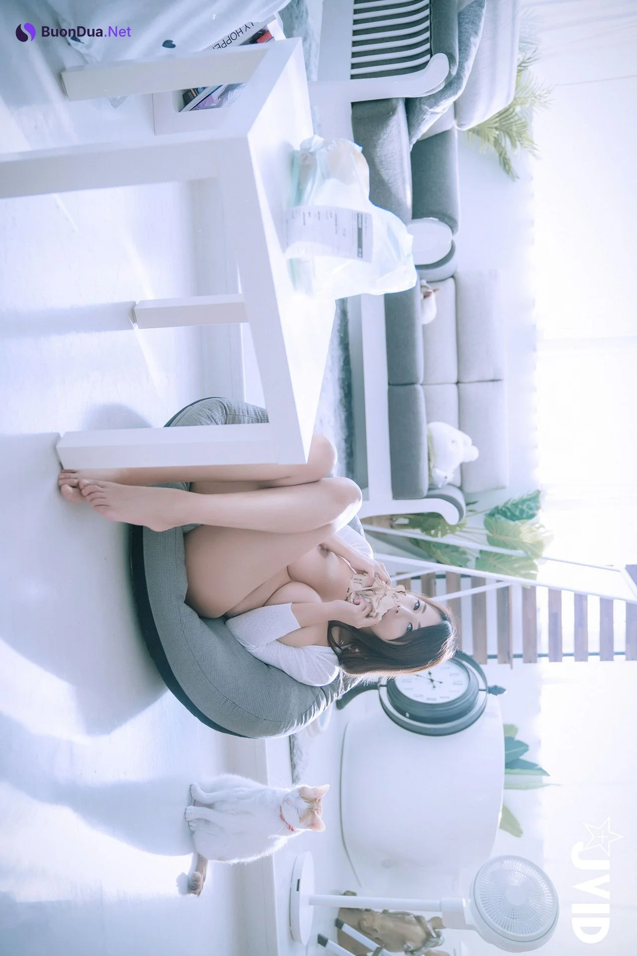 JVID Lele 樂樂 美巨乳樂樂最新力作，性感晨光，等你一起來滾床 Set.01 - Photo 3