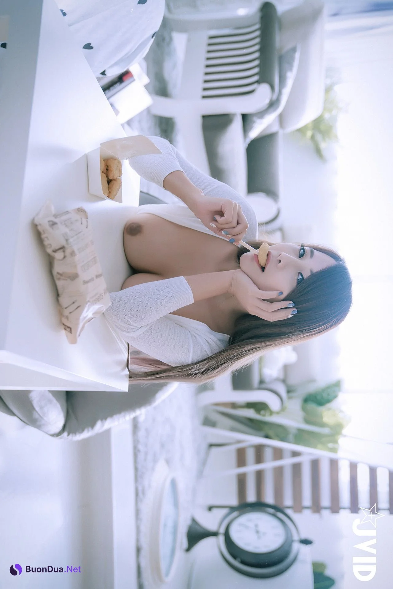 JVID Lele 樂樂 美巨乳樂樂最新力作，性感晨光，等你一起來滾床 Set.01 - Photo 6