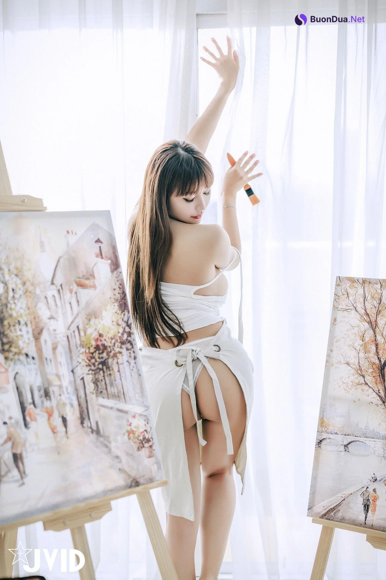 JVID Lele 乐乐 – 热爱榨精的漫画家-艺术家-生日限定尺度 Set.01 - Photo 20