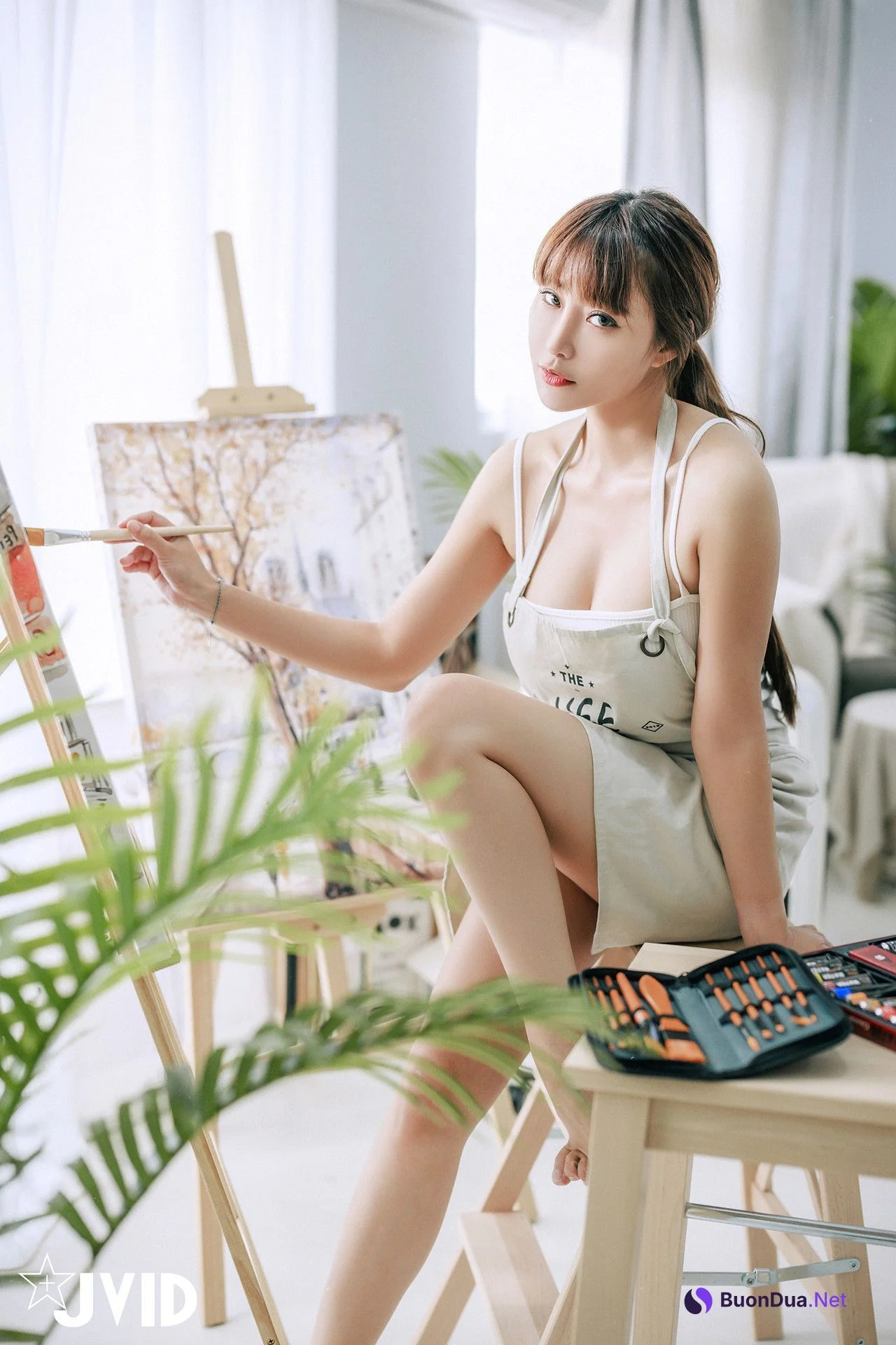 JVID Lele 乐乐 – 热爱榨精的漫画家-艺术家-生日限定尺度 Set.01 - Photo 9