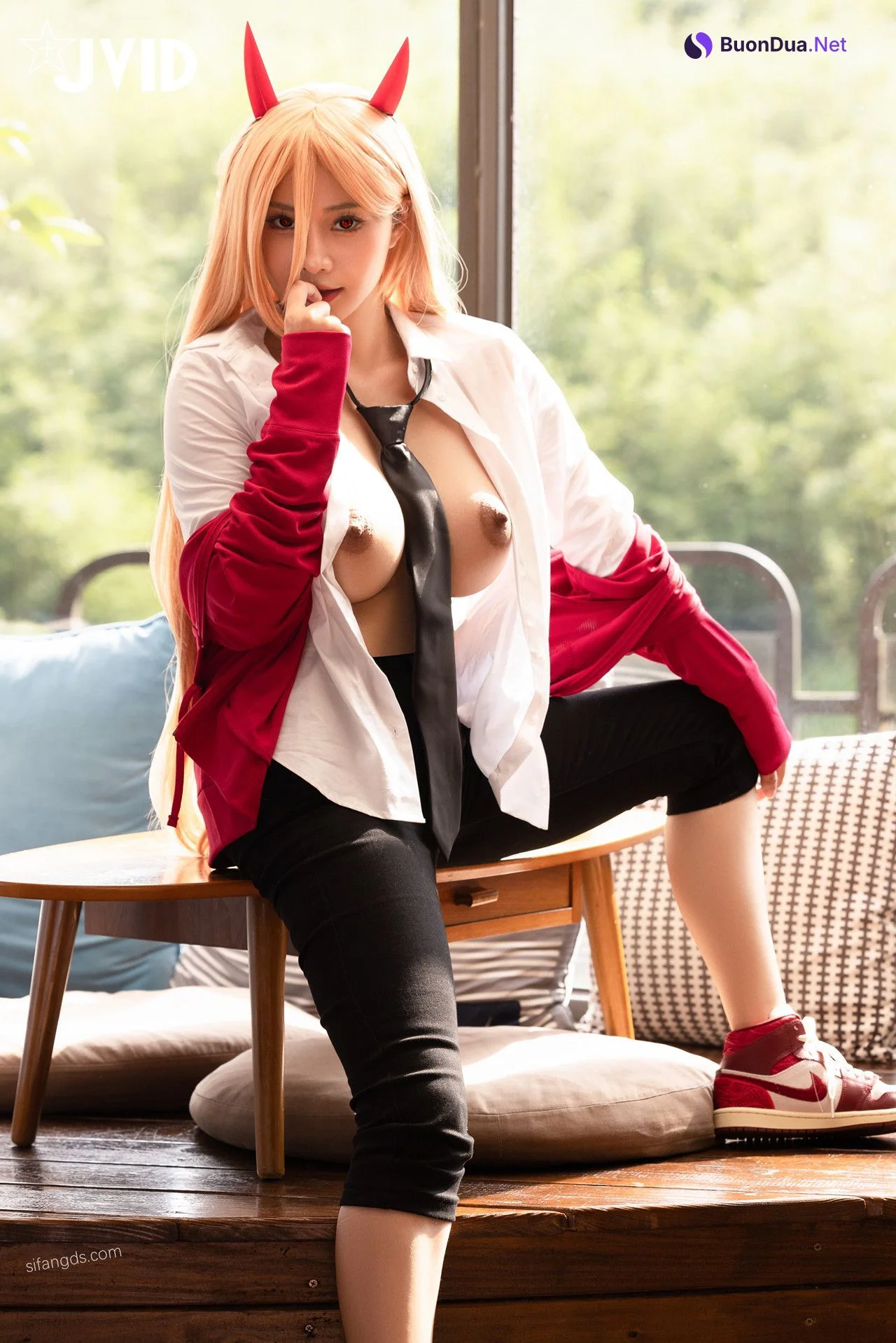 JVID Lele 樂樂 鏈鋸人惡魔帕瓦狂氣豪乳完整版這奶子真是大刺激 Set.01 - Photo 12