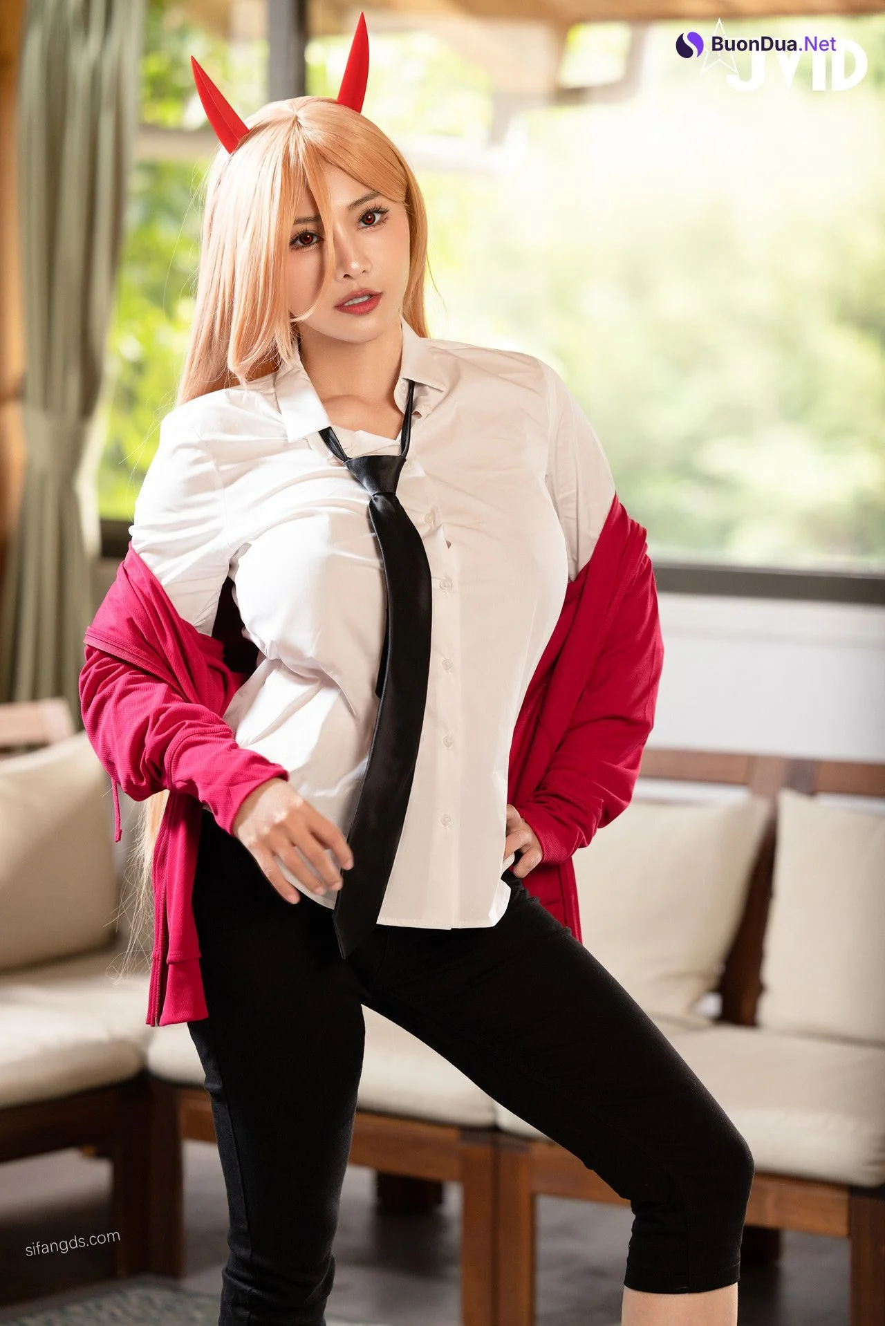 JVID Lele 樂樂 鏈鋸人惡魔帕瓦狂氣豪乳完整版這奶子真是大刺激 Set.01 - Photo 3