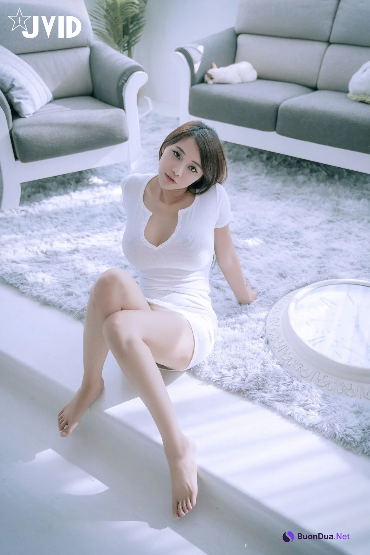 JVID Lele 樂樂 美巨乳樂樂最新力作，性感晨光，等你一起來滾床 Set.02 - Photo 2
