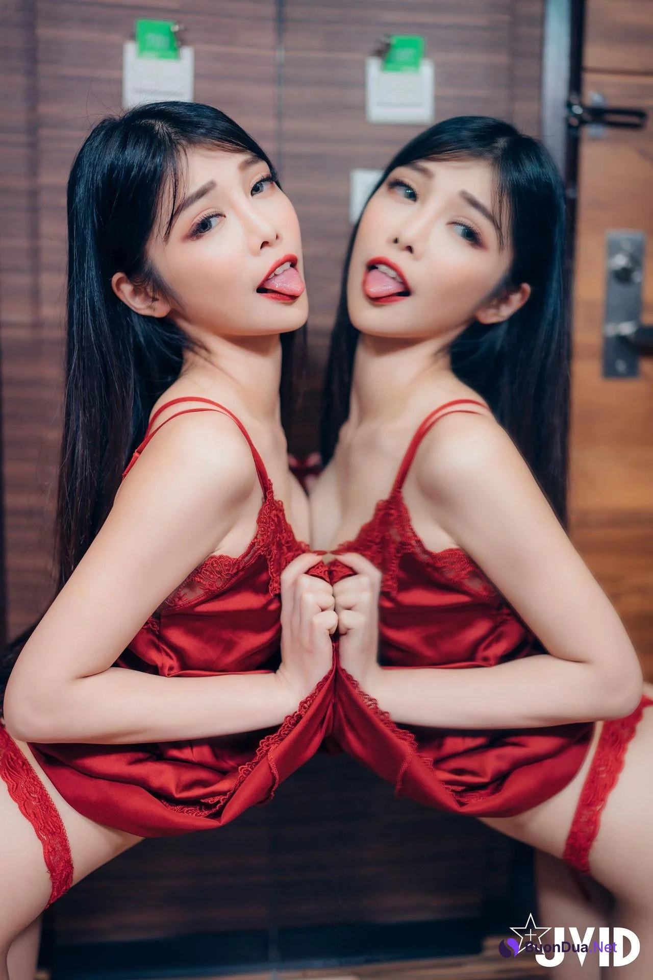 JVID Linda 青春的最后一本写真-琳达校花的红色骚扰 Set.01 - Photo 7