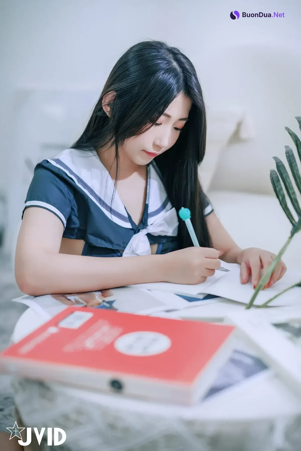 JVID 肉包Mini – 童颜巨乳女学生-色诱家教老师-用身体交换考题-老师揉捏着两颗软嫩乳房-第一视角口交乳夹性感摩擦诱惑 Set.01 - Photo 5