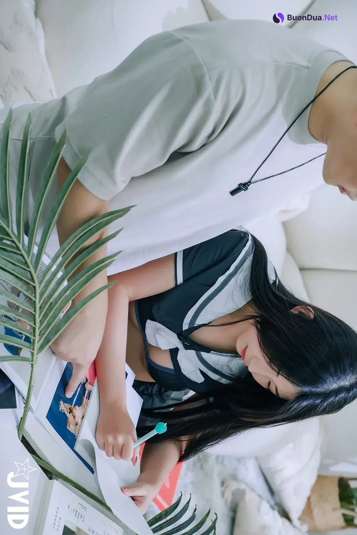 JVID 肉包Mini – 童颜巨乳女学生-色诱家教老师-用身体交换考题-老师揉捏着两颗软嫩乳房-第一视角口交乳夹性感摩擦诱惑 Set.01 - Photo 7