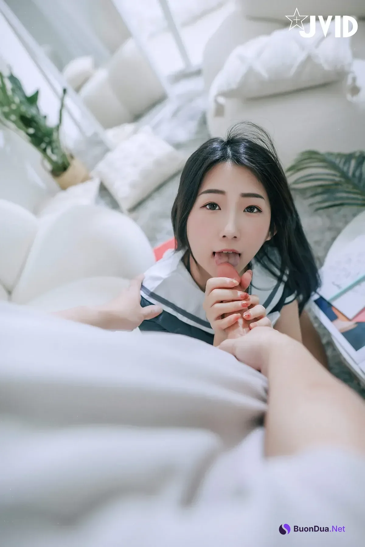 JVID 肉包Mini – 童颜巨乳女学生-色诱家教老师-用身体交换考题-老师揉捏着两颗软嫩乳房-第一视角口交乳夹性感摩擦诱惑 Set.02 - Photo 10