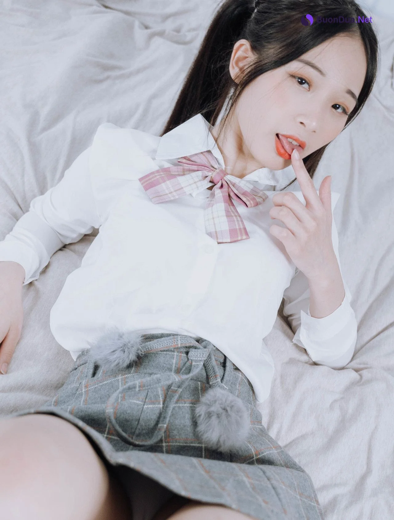 JVID精品 婕咪 雙馬尾女孩想在學長的胯下依偎，四点全露 No.01 - Photo 10
