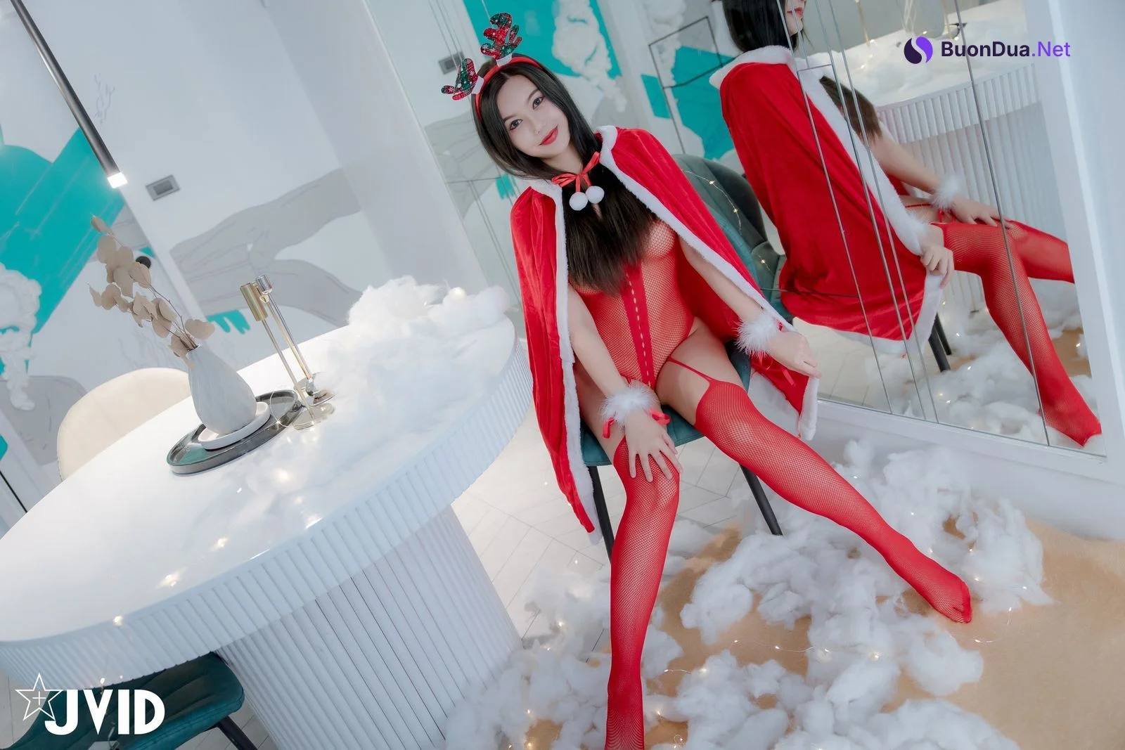 JVID精品 木木森-性感圣诞派对 No.02 - Photo 2