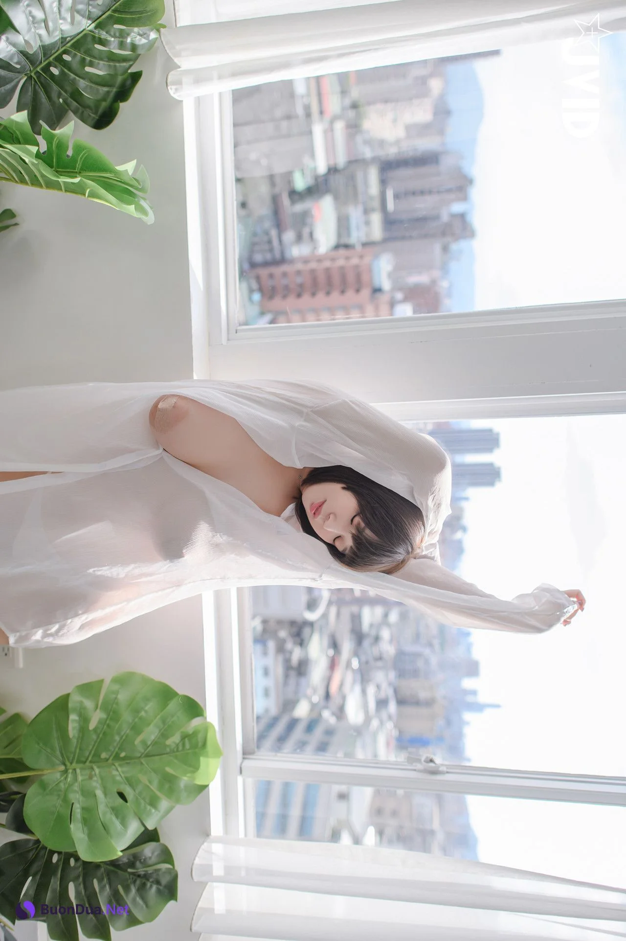 JVID Ruru茹茹 H級豪巨乳 寄宿家中的前同事－茹茹，一早醒來就衣衫不整！豪乳在眼前晃的我頭好暈啊～～～ Set.03 - Photo 13