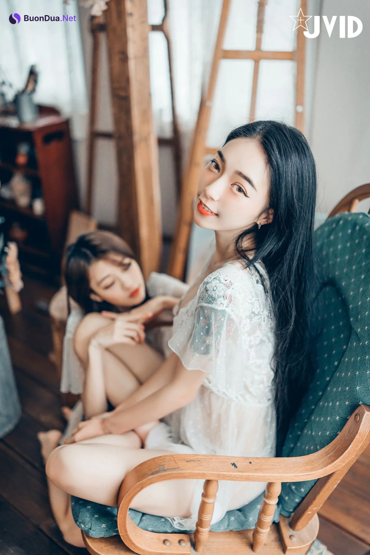 JVID精品 飄飄 妍妍 百合花神の美少女 最色色嘗試 辰辰特別客串！色色最大突破 Set.01 - Photo 10