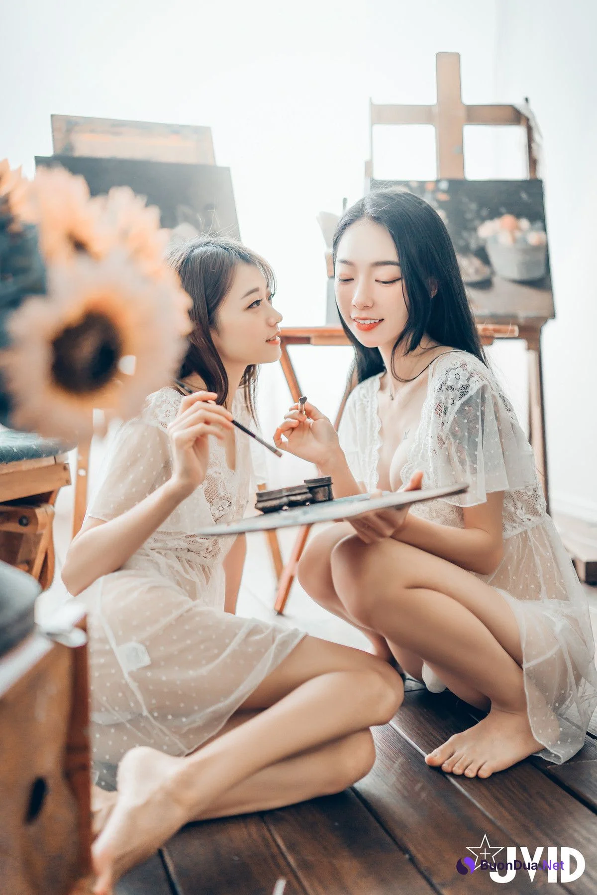 JVID精品 飄飄 妍妍 百合花神の美少女 最色色嘗試 辰辰特別客串！色色最大突破 Set.01 - Photo 12