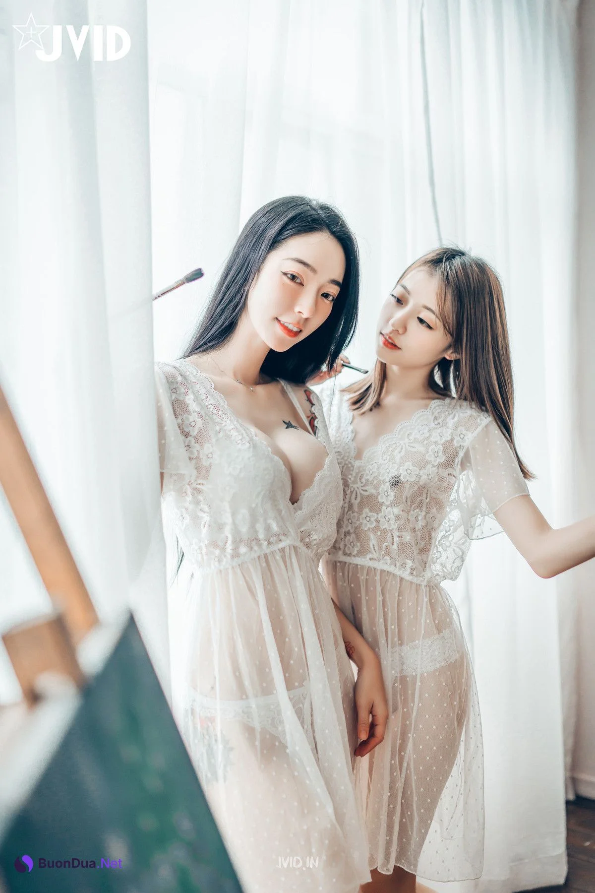 JVID精品 飄飄 妍妍 百合花神の美少女 最色色嘗試 辰辰特別客串！色色最大突破 Set.01 - Photo 18