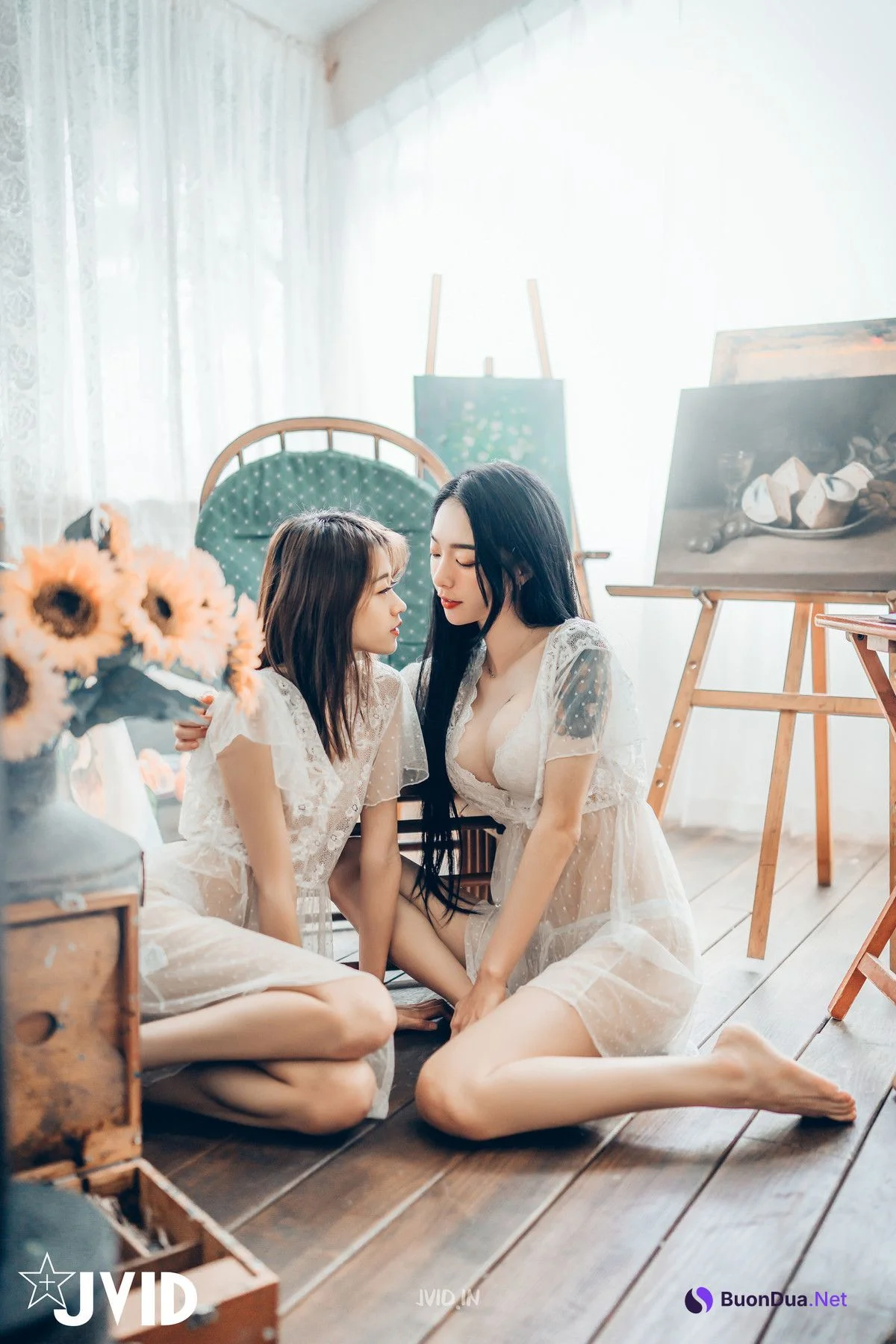 JVID精品 飄飄 妍妍 百合花神の美少女 最色色嘗試 辰辰特別客串！色色最大突破 Set.01 - Photo 3