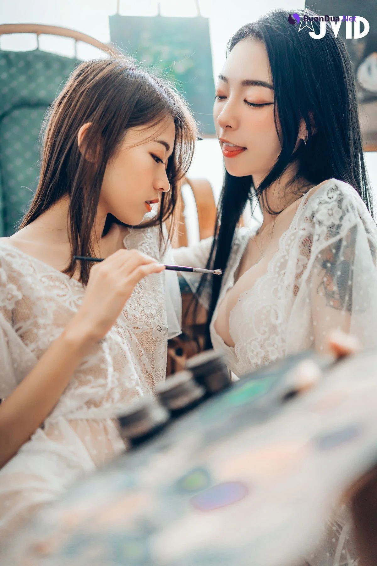 JVID精品 飄飄 妍妍 百合花神の美少女 最色色嘗試 辰辰特別客串！色色最大突破 Set.01 - Photo 6