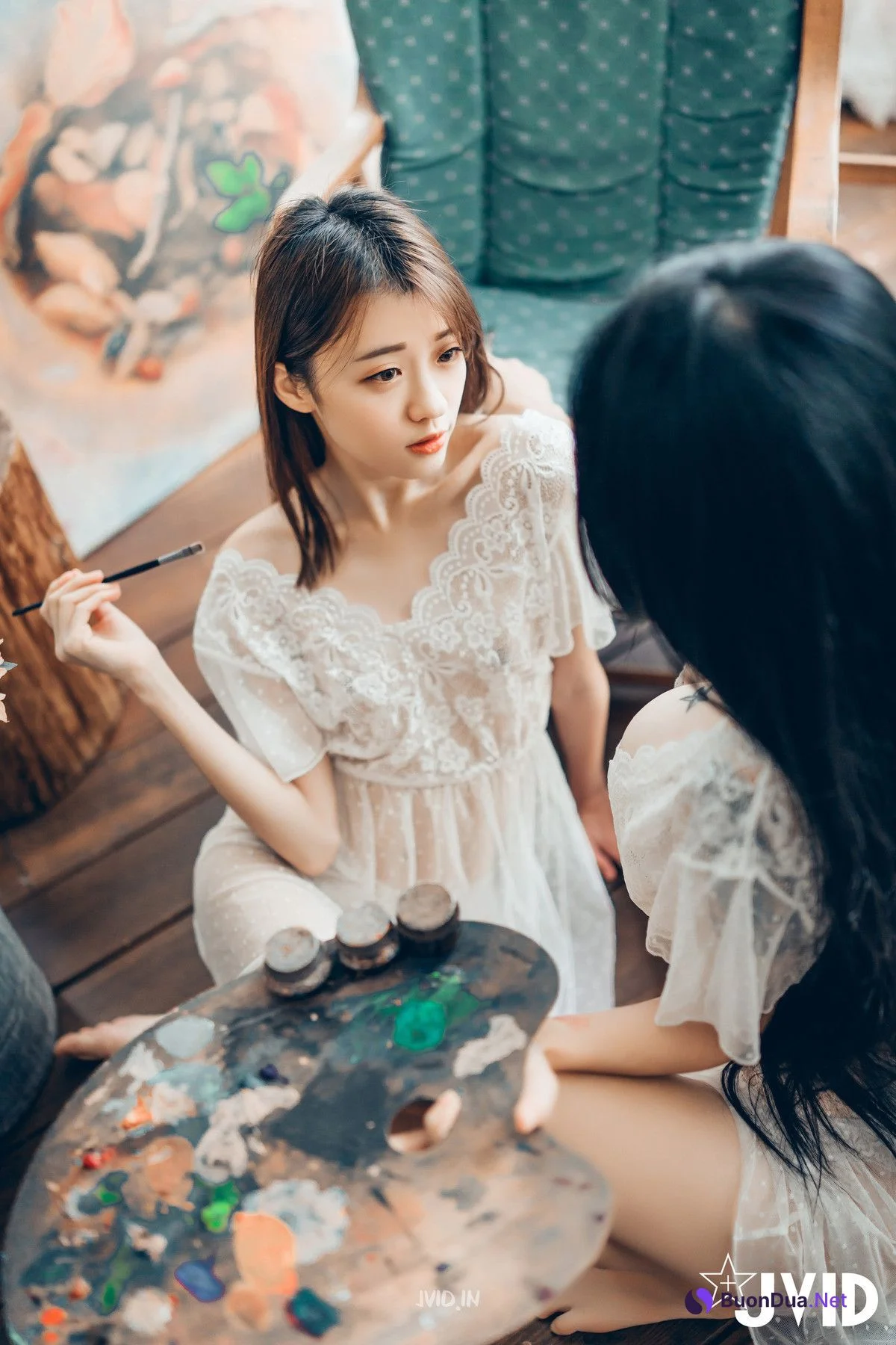 JVID精品 飄飄 妍妍 百合花神の美少女 最色色嘗試 辰辰特別客串！色色最大突破 Set.01 - Photo 7