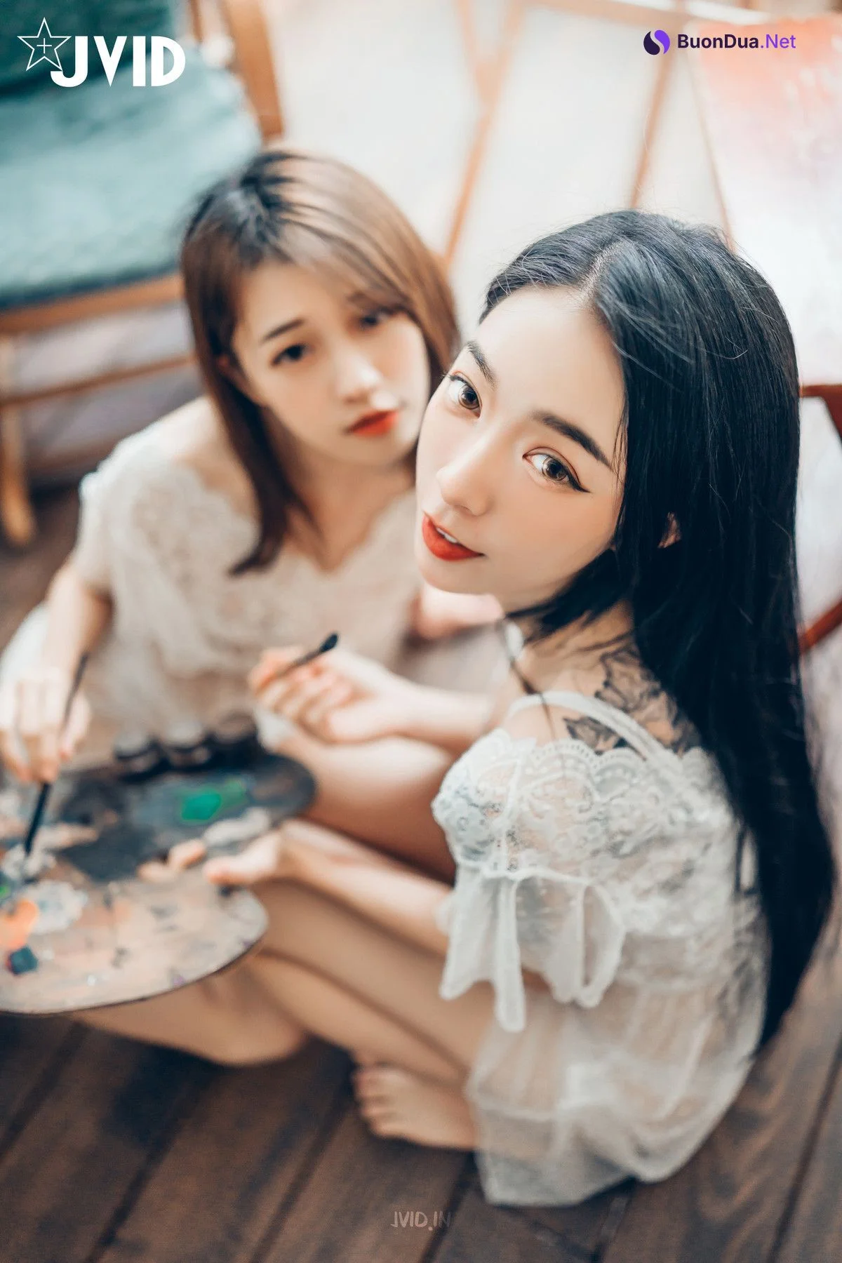 JVID精品 飄飄 妍妍 百合花神の美少女 最色色嘗試 辰辰特別客串！色色最大突破 Set.01 - Photo 8