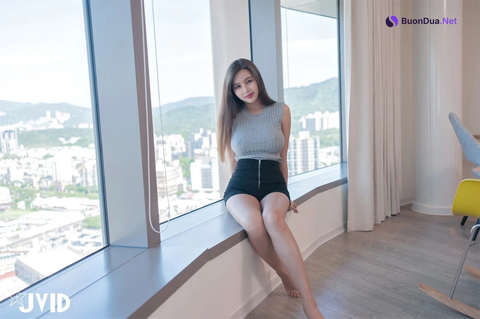 JVID精品 夢幻般的美巨乳女神【木木森】景觀高樓內的裸體誘惑 Set.01 - Photo 10