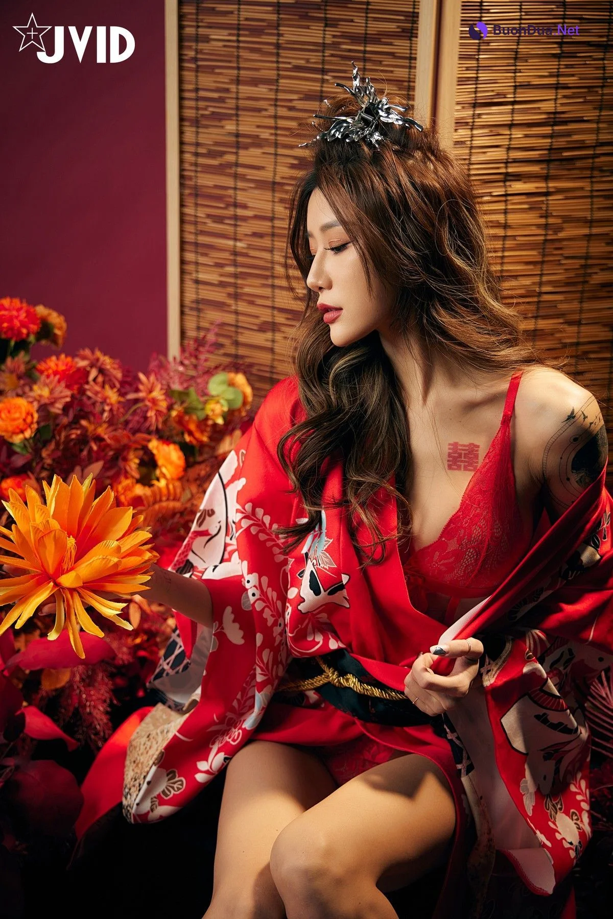 JVID精品 聖上寵幸首選～傾國傾城囍媚娘 婀娜多姿 酥胸外露 Set.01 - Photo 17
