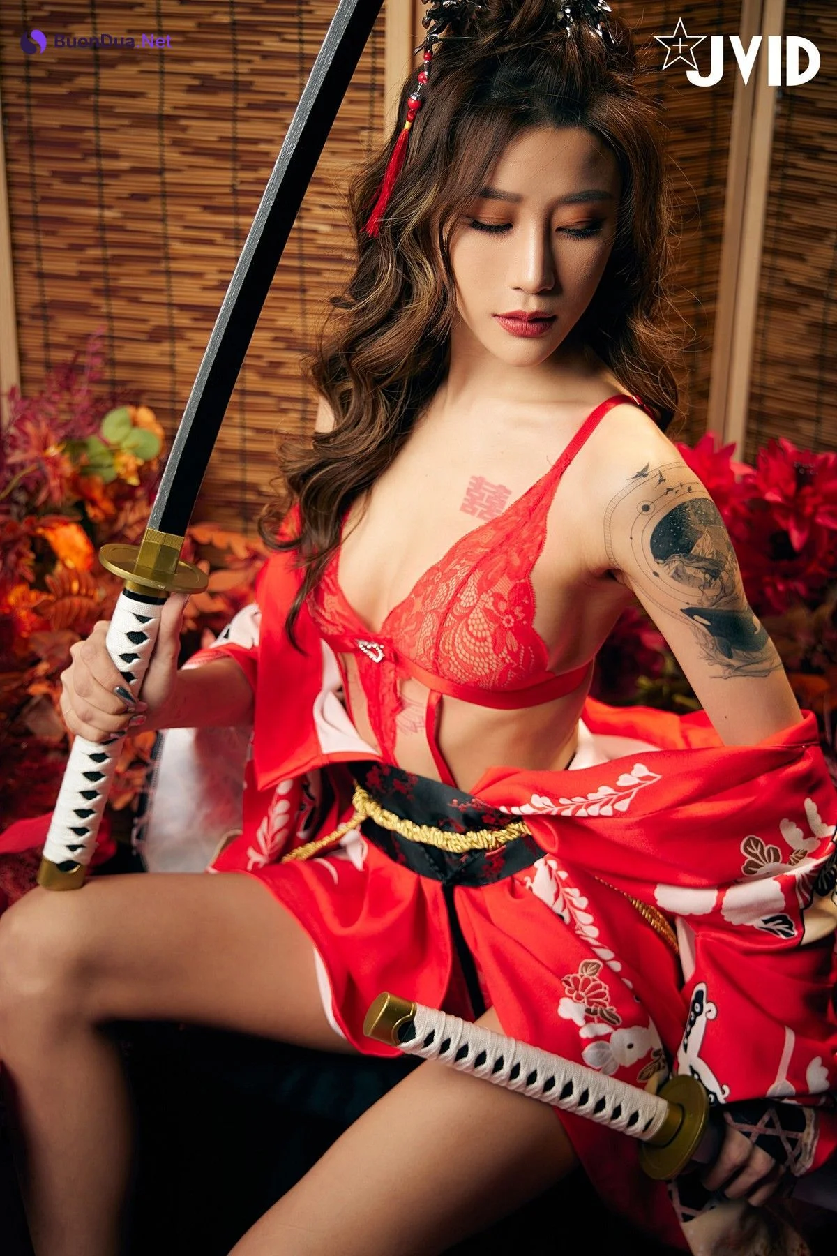 JVID精品 聖上寵幸首選～傾國傾城囍媚娘 婀娜多姿 酥胸外露 Set.01 - Photo 2