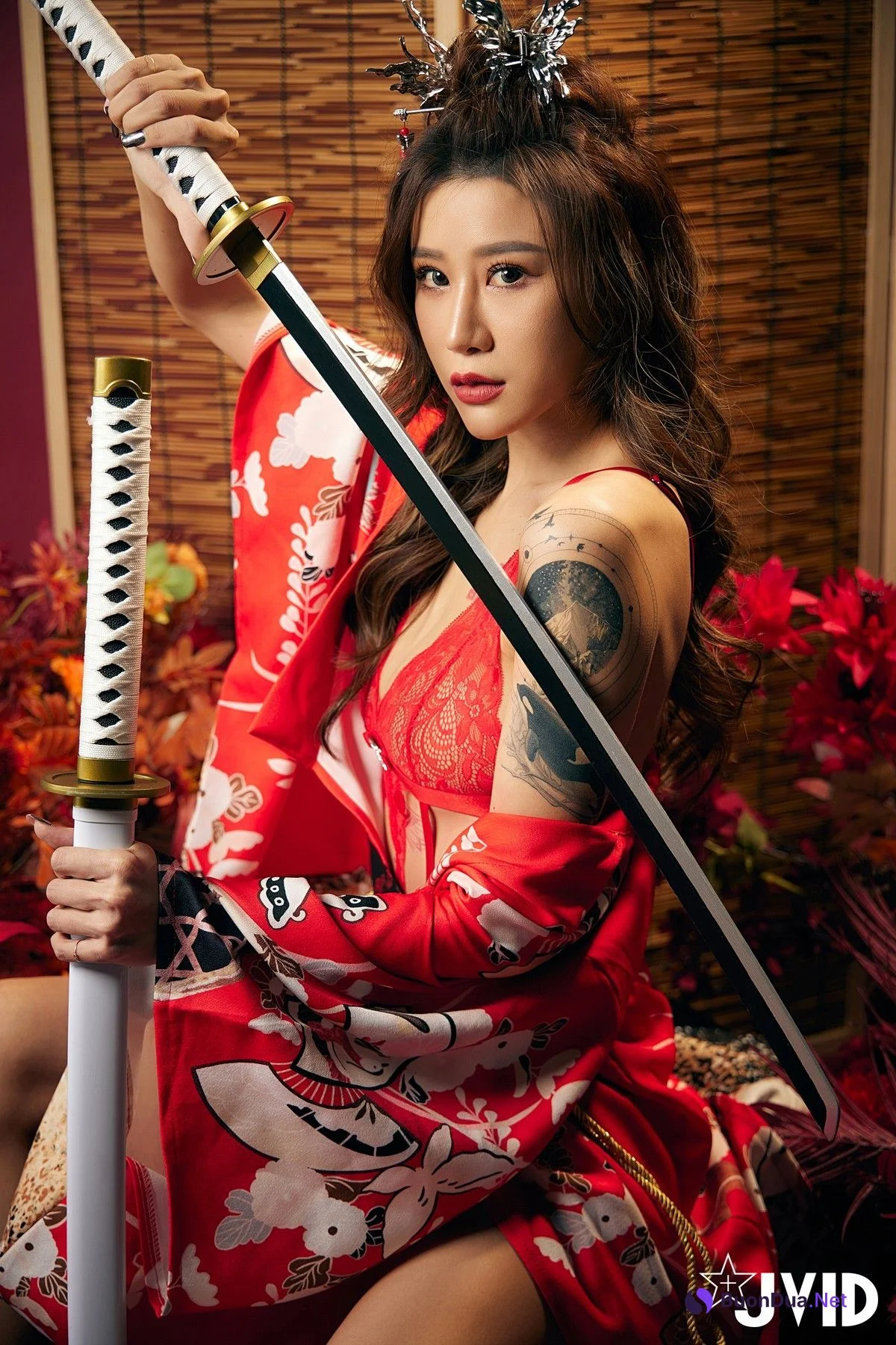 JVID精品 聖上寵幸首選～傾國傾城囍媚娘 婀娜多姿 酥胸外露 Set.01 - Photo 3