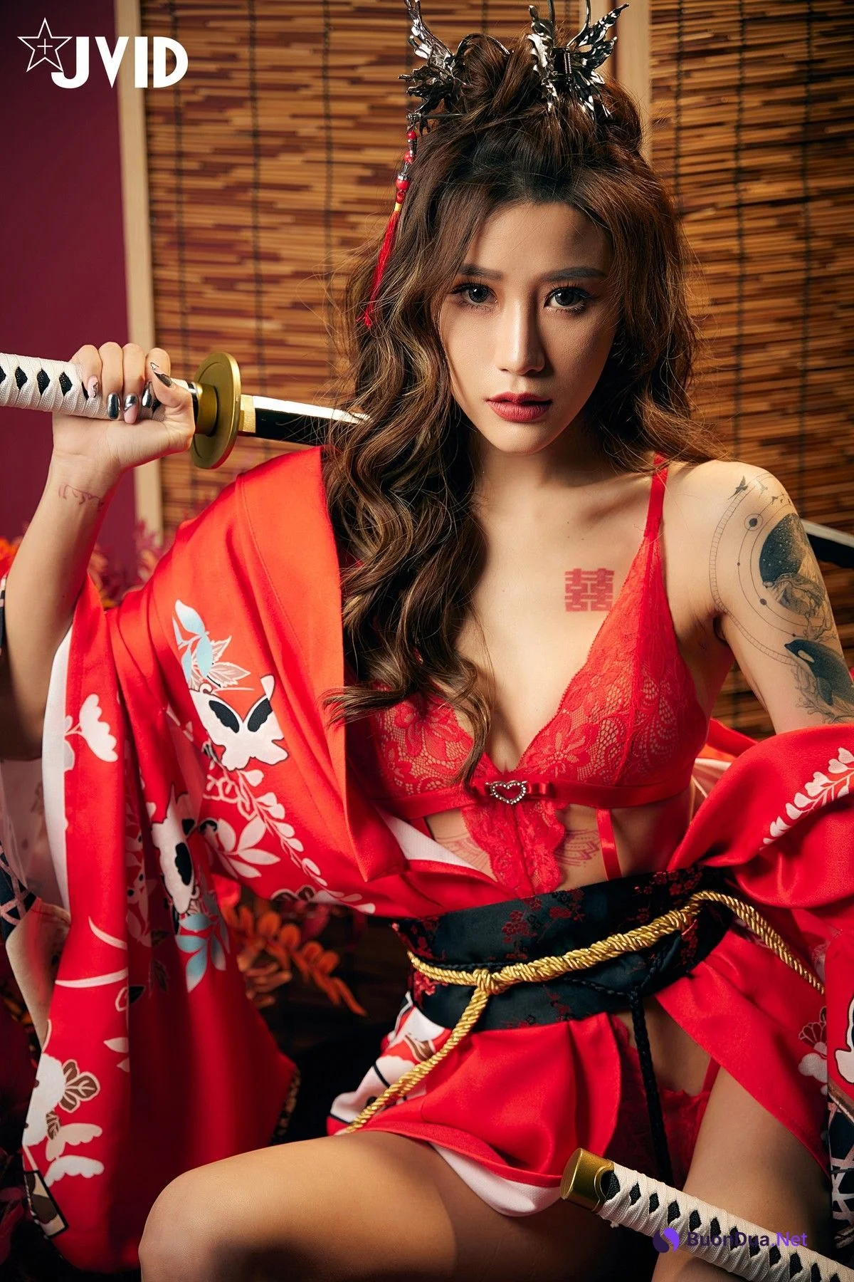 JVID精品 聖上寵幸首選～傾國傾城囍媚娘 婀娜多姿 酥胸外露 Set.01 - Photo 5