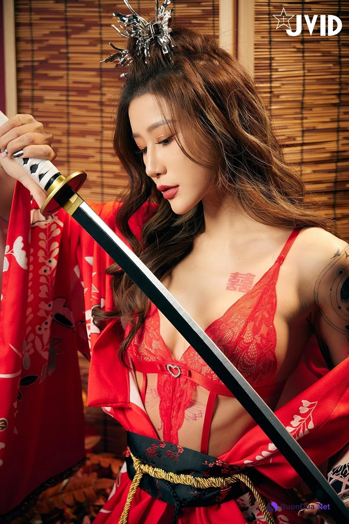 JVID精品 聖上寵幸首選～傾國傾城囍媚娘 婀娜多姿 酥胸外露 Set.01 - Photo 6